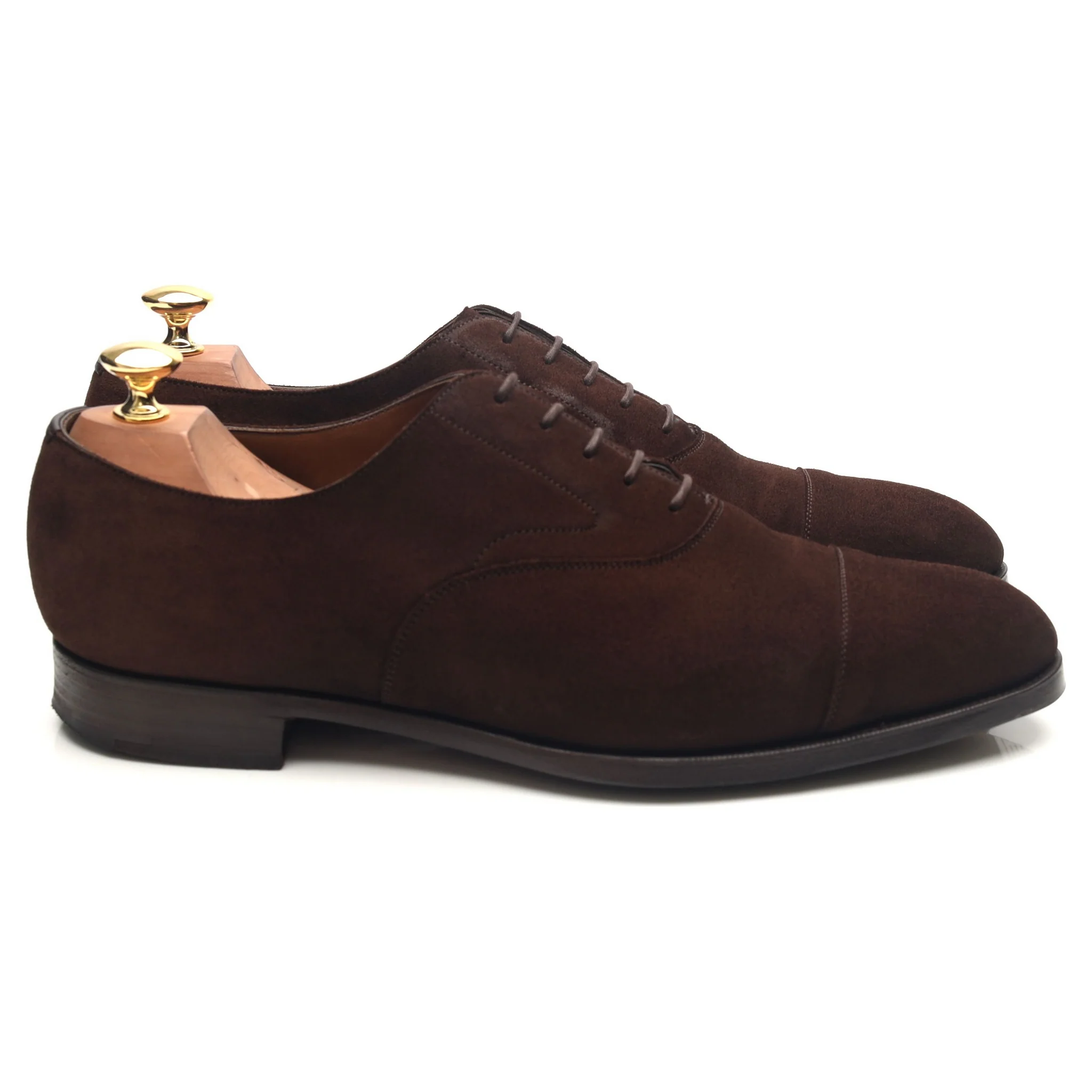 'Chelsea' Dark Brown Suede Oxford UK 9 E - Image 6