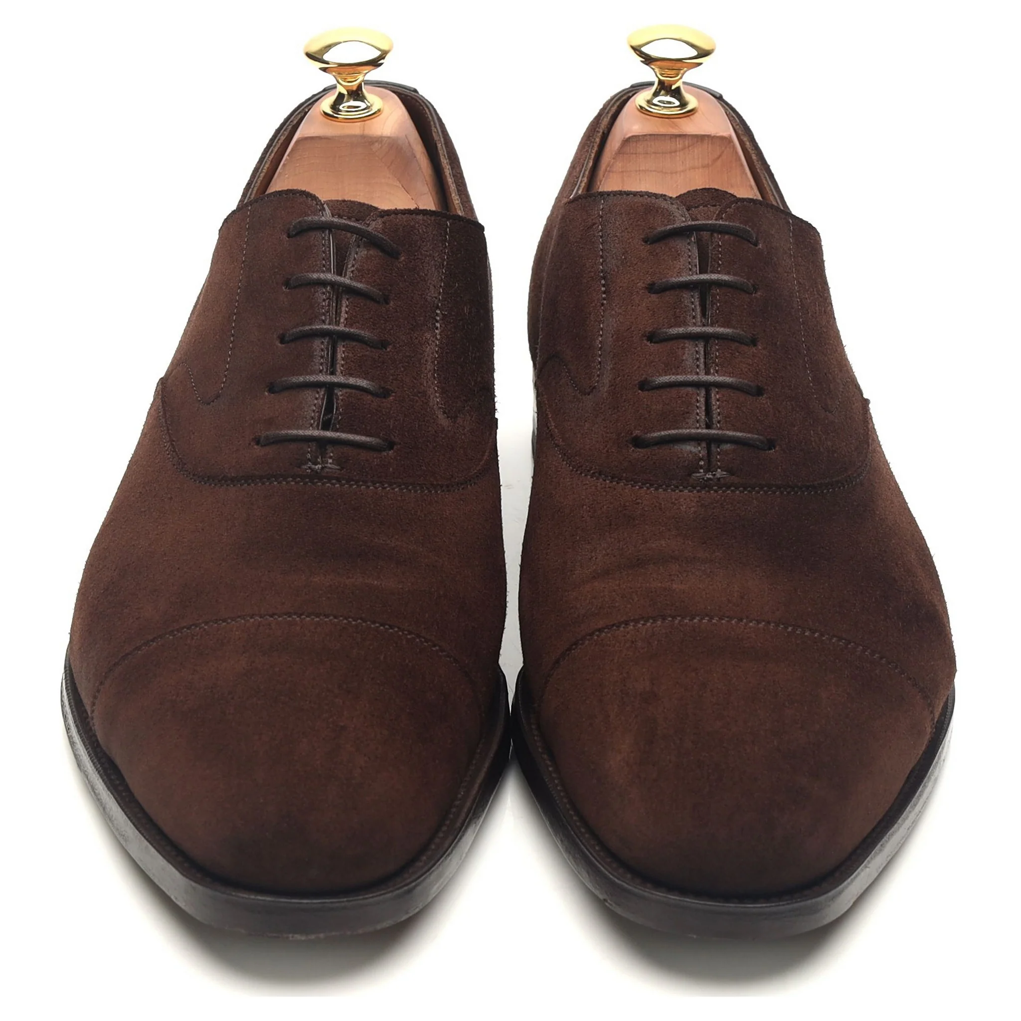 'Chelsea' Dark Brown Suede Oxford UK 9 E - Image 9
