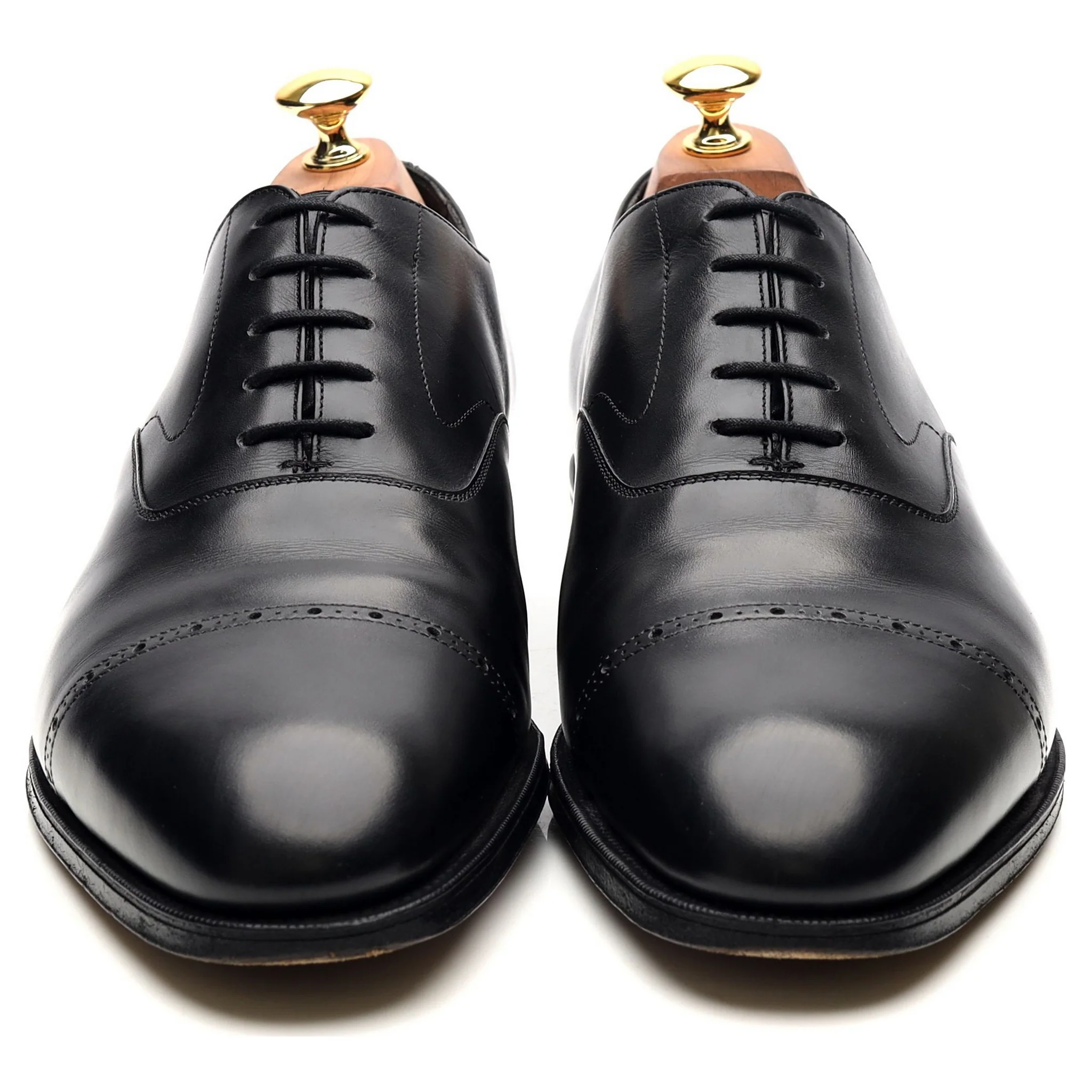 'Midford' Black Leather Oxford UK 10 D - Image 8