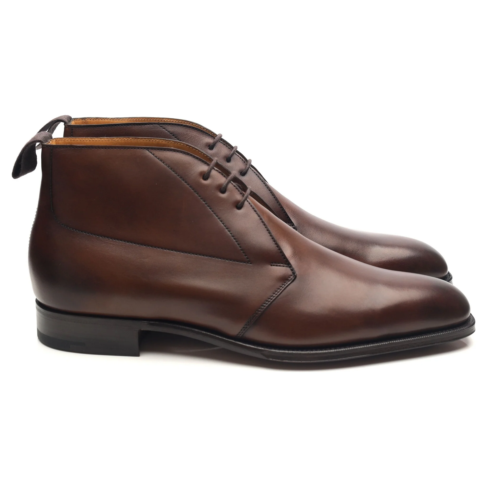 'Silverstone' Dark Brown Leather Chukka Boots UK 9 E - Image 6