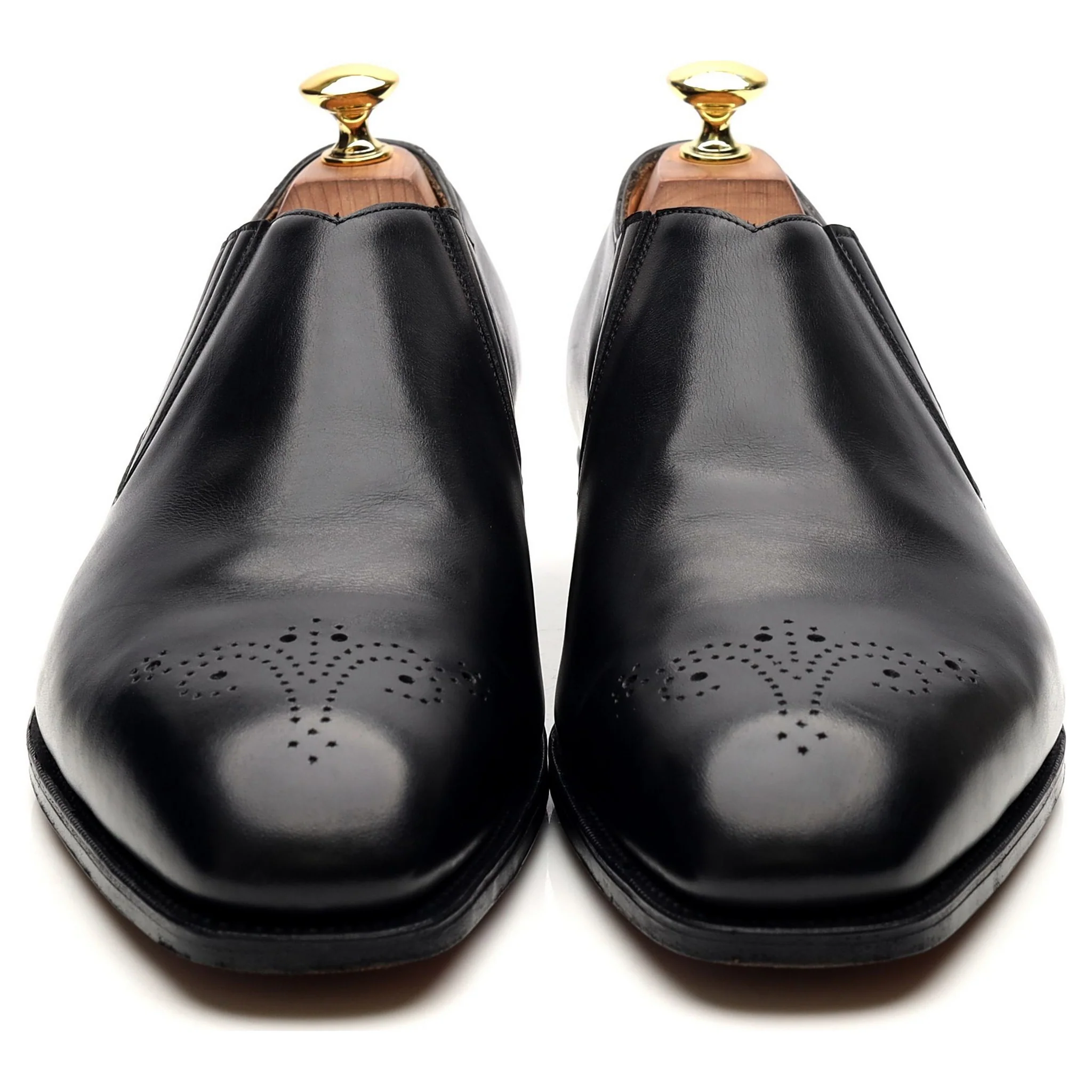 'Sulgrave' Black Leather Slip On Loafer UK 9 E - Image 8