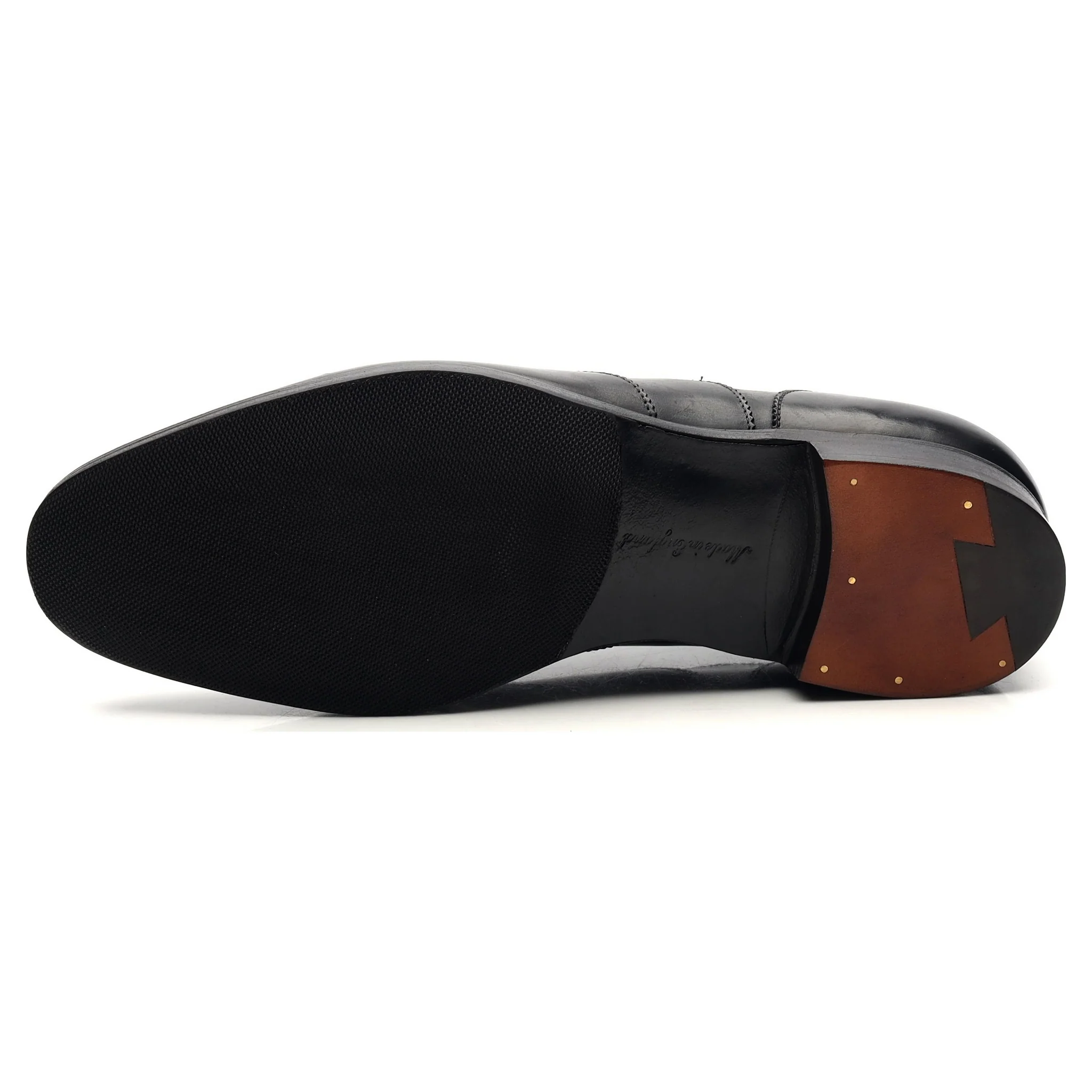 'Beaulieu' Black Leather Oxford UK 7 E - Image 11