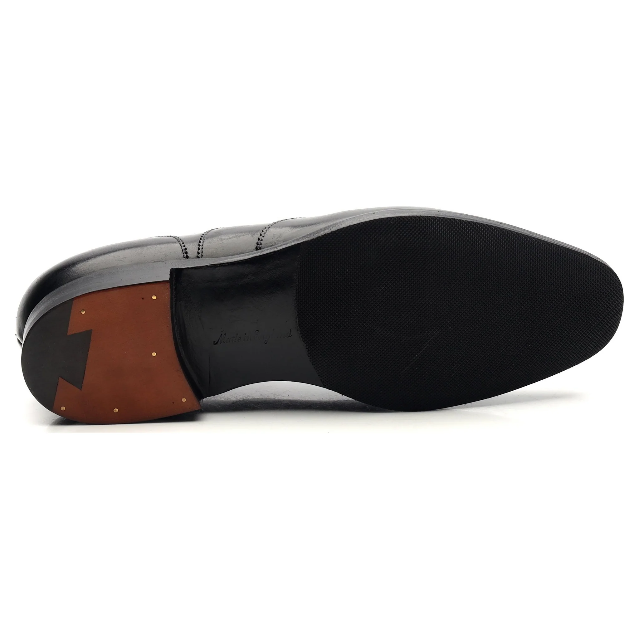 'Beaulieu' Black Leather Oxford UK 7 E - Image 12