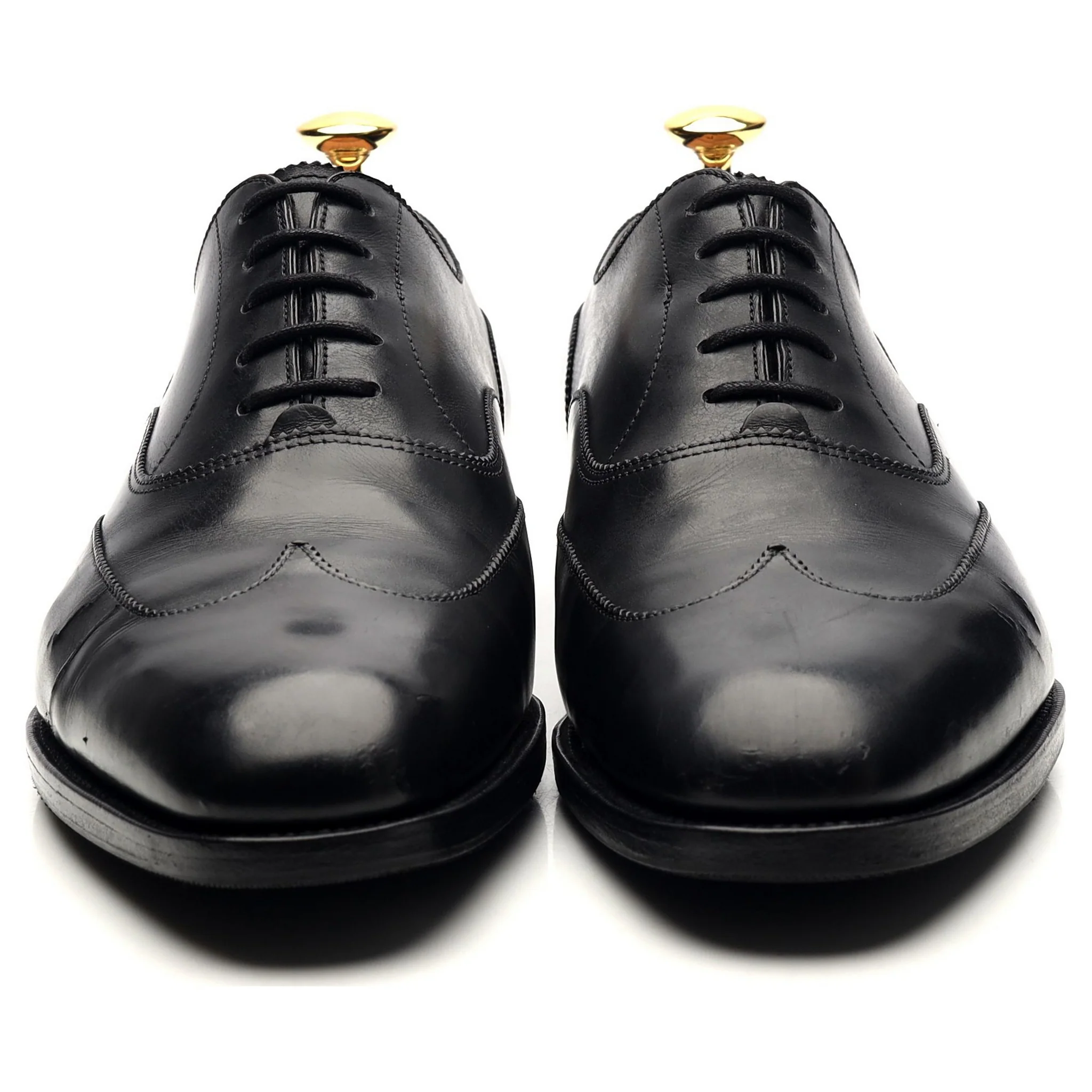 'Beaulieu' Black Leather Oxford UK 7 E - Image 9