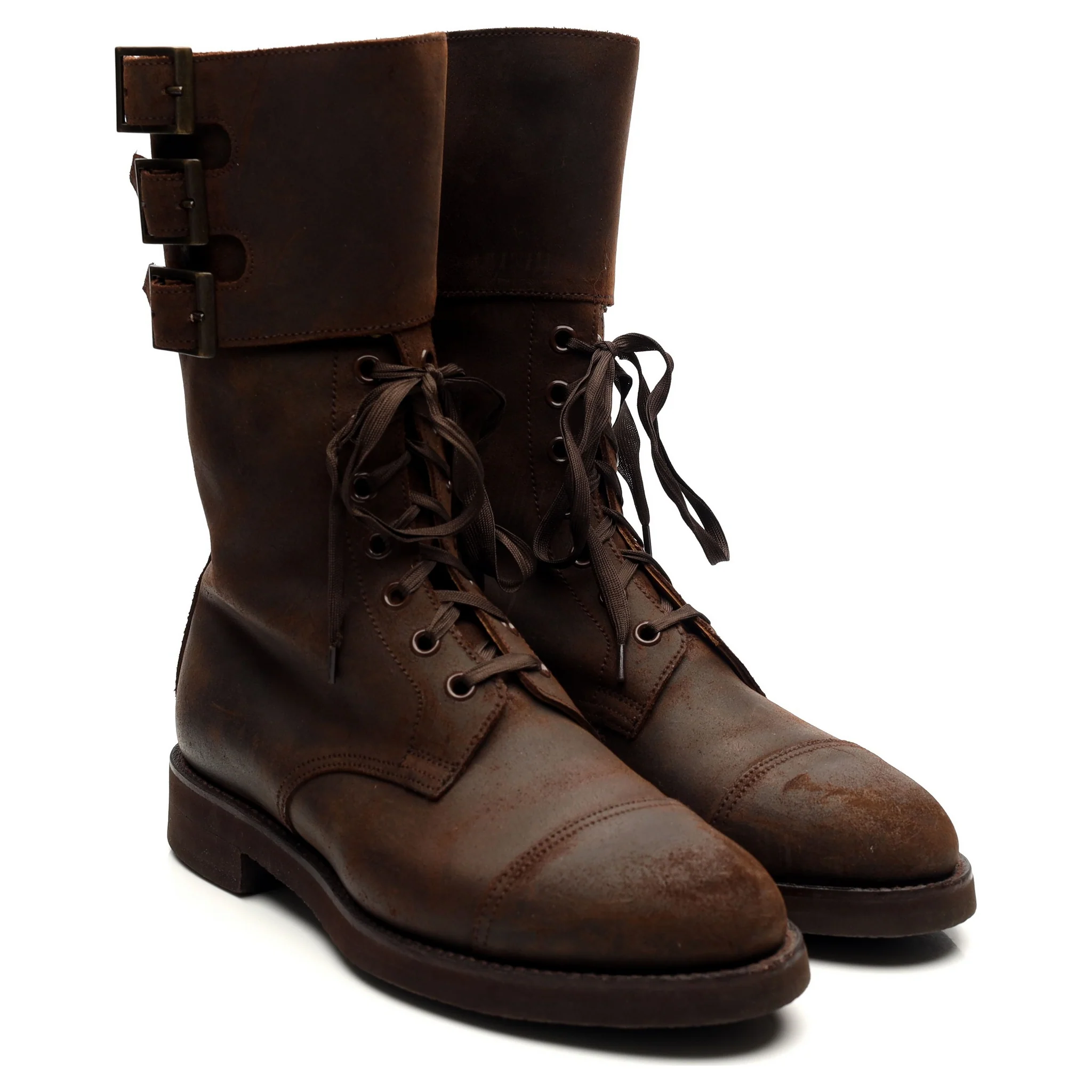 Women's 'Ella' Dark Brown Rough Out Suede Biker Boots UK 6 C - Image 7