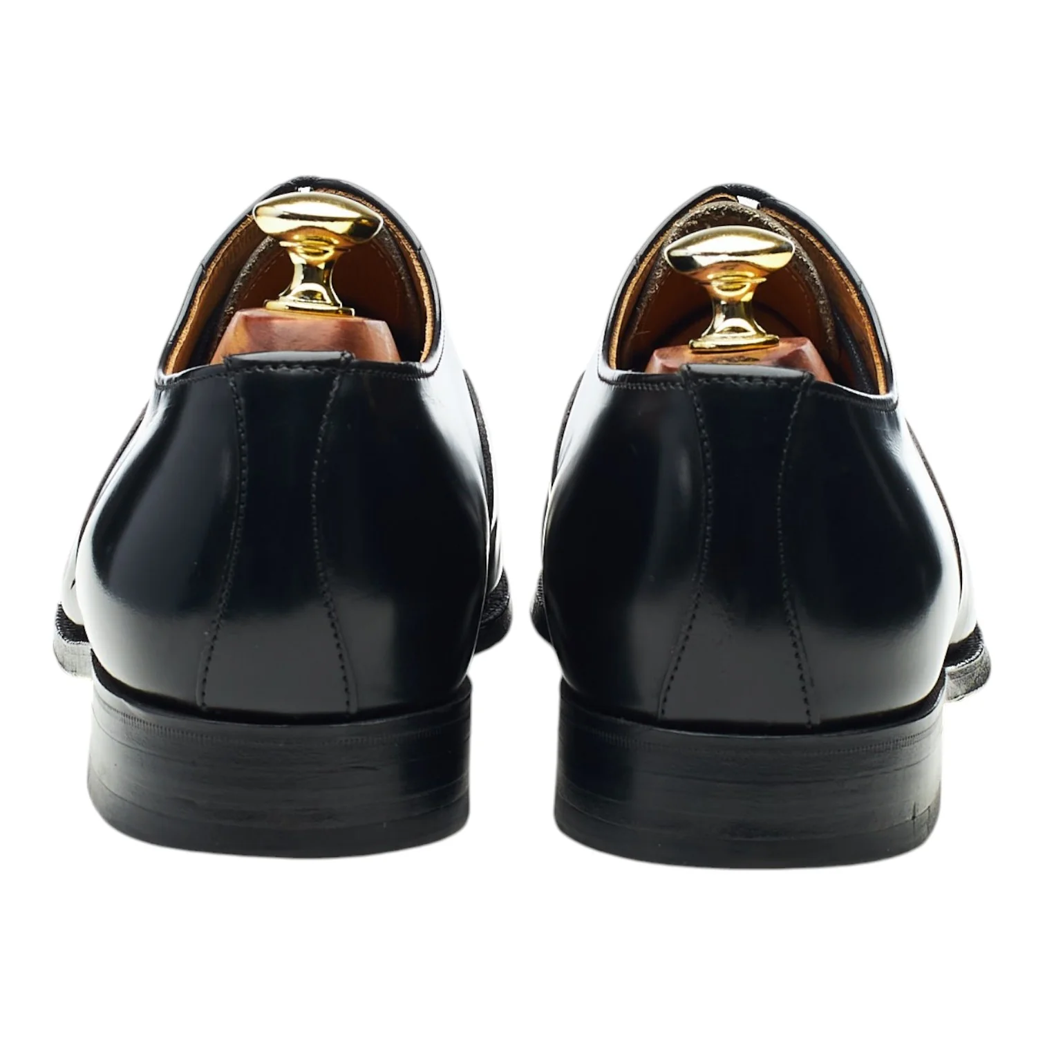 'Epsom' Black Leather Oxford UK 7.5 F - Image 4