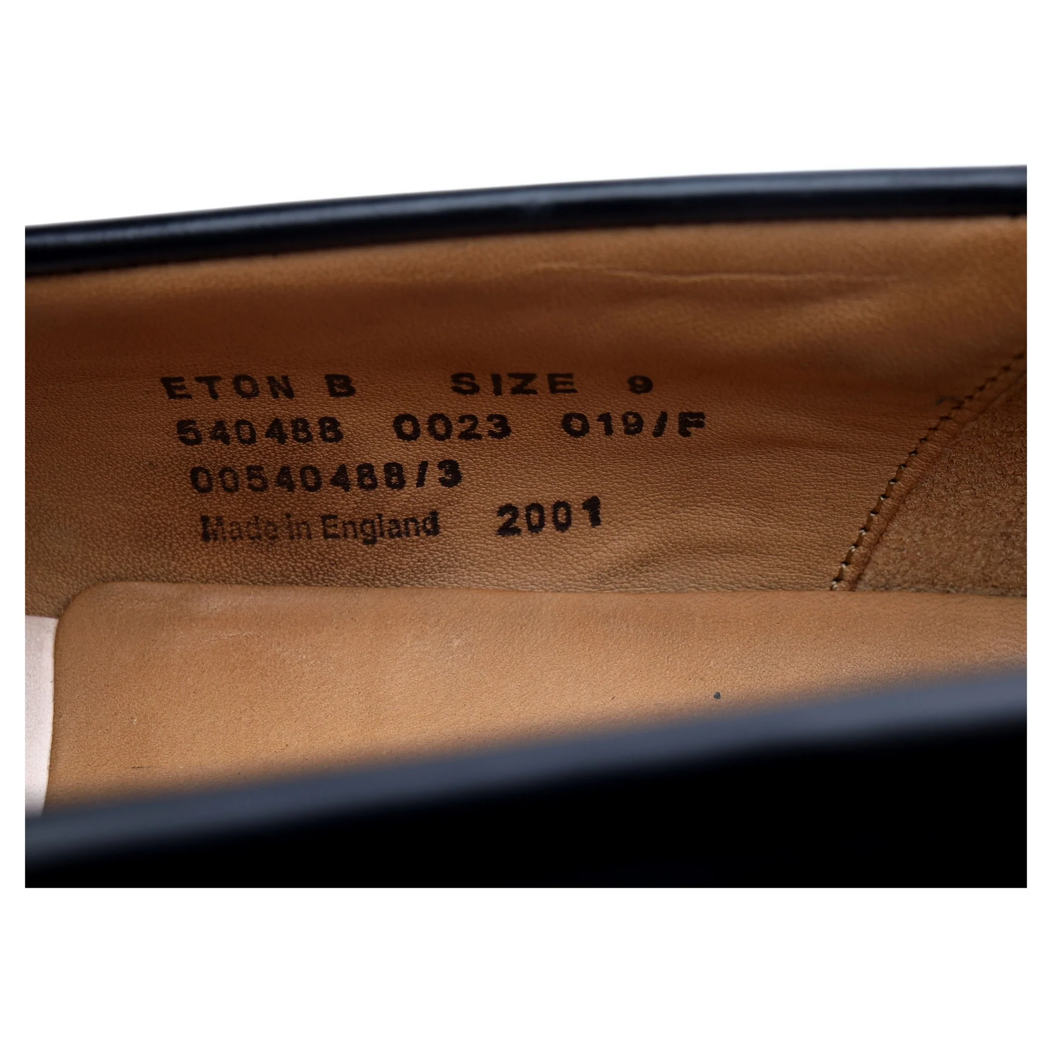 'Eton' Black Leather Loafers UK 9 F - Image 13