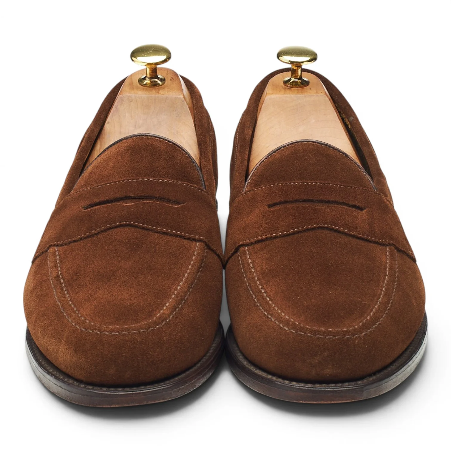 'Eton' Brown Suede Loafers UK 8 F - Image 2