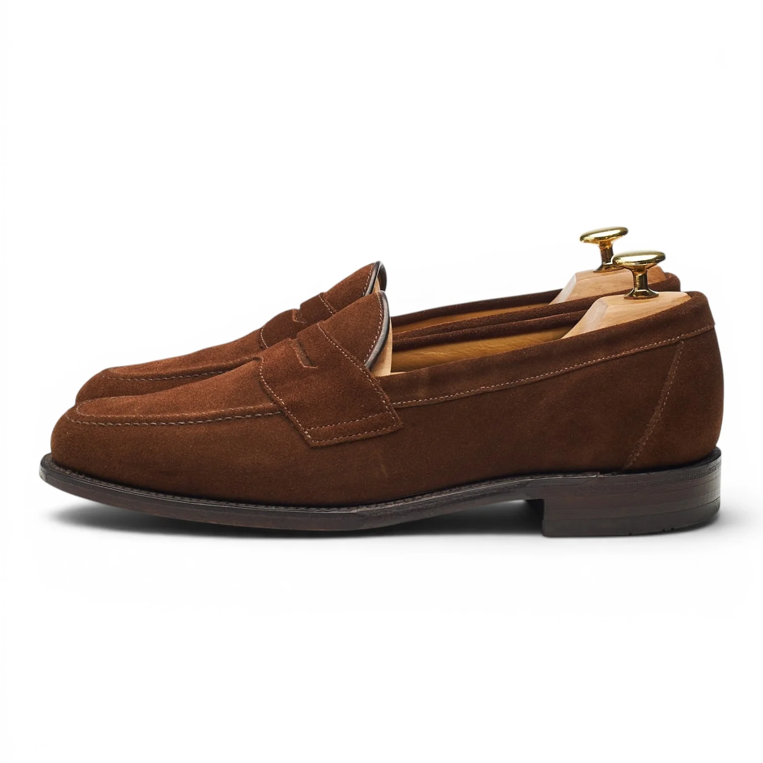 'Eton' Brown Suede Loafers UK 8 F - Image 3