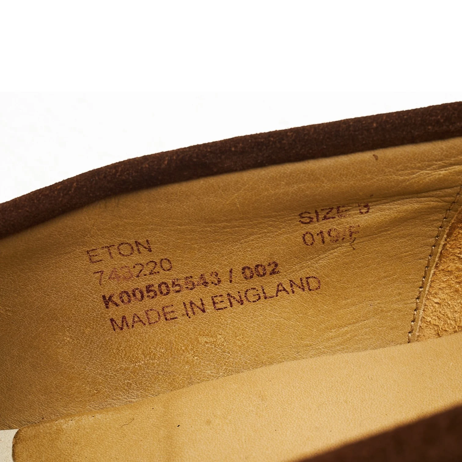 'Eton' Brown Suede Loafers UK 8 F - Image 7