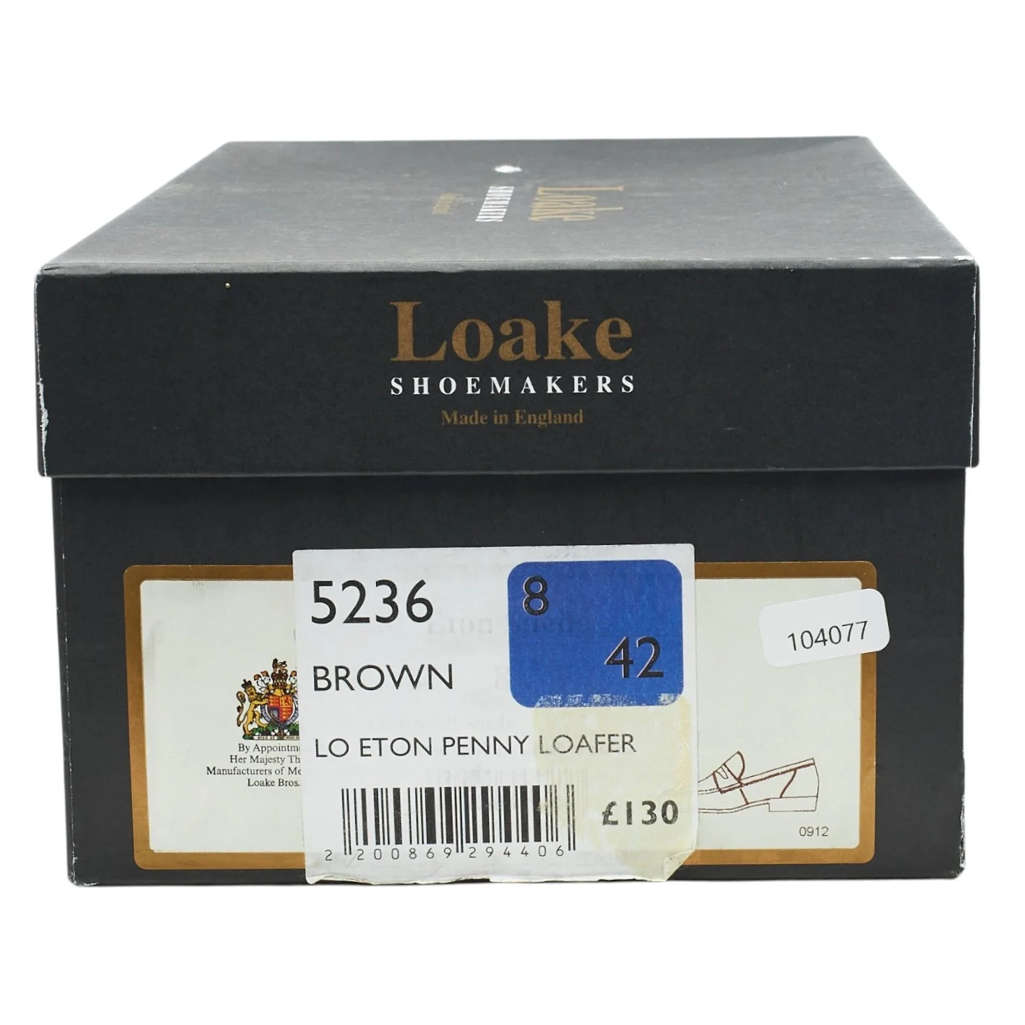 'Eton' Brown Suede Loafers UK 8 F - Image 8