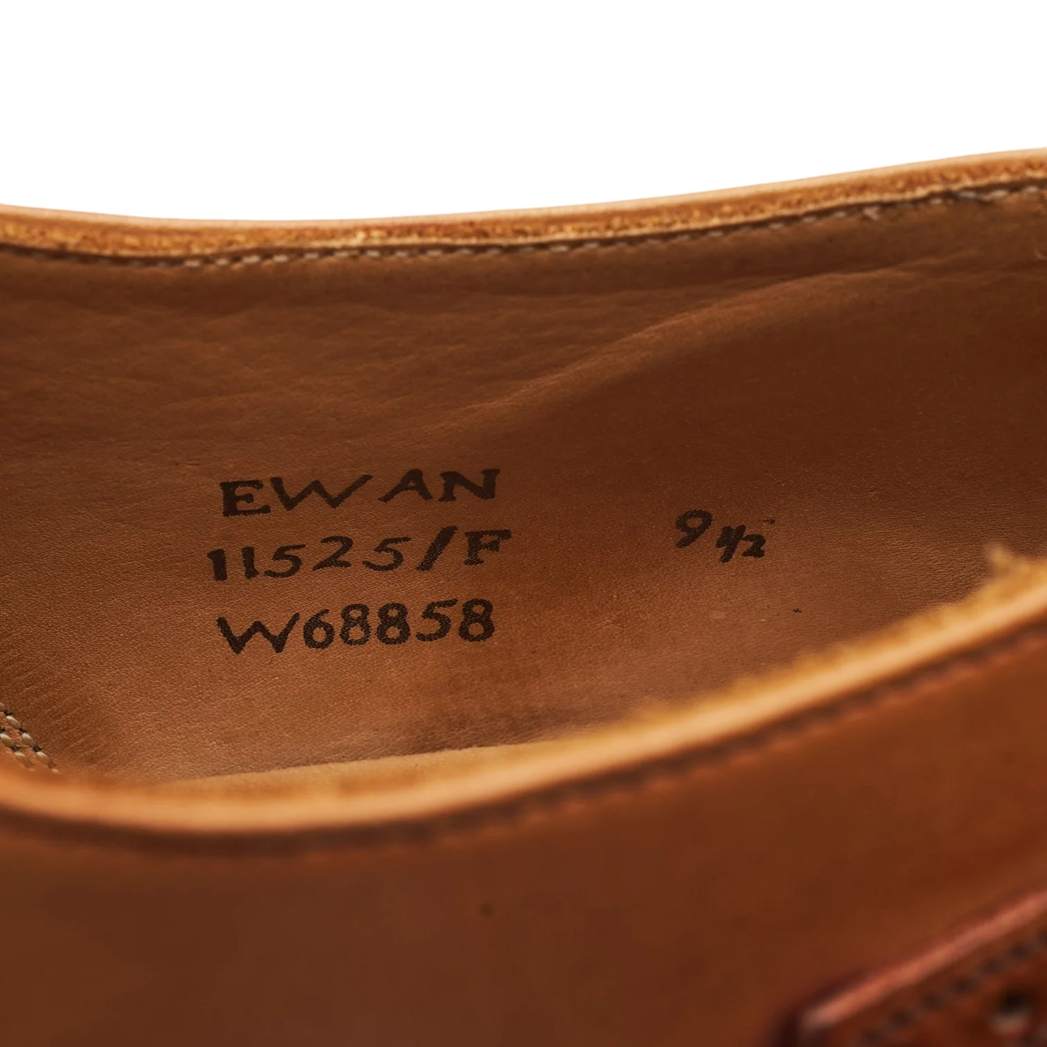 'Ewan' Tan Brown Leather Derby UK 9.5 F - Image 7