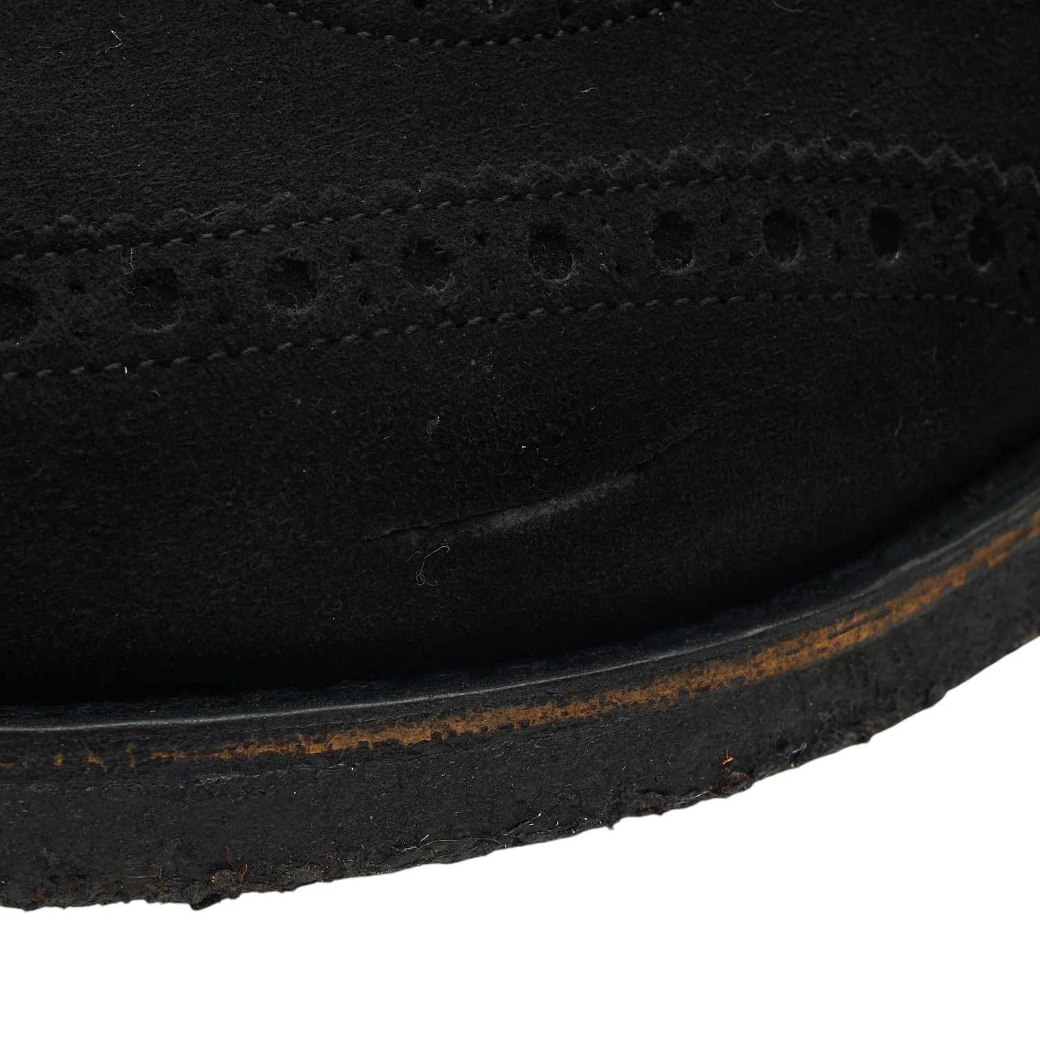 'Fairfield' Black Suede Oxford Brogues UK 9 F - Image 6
