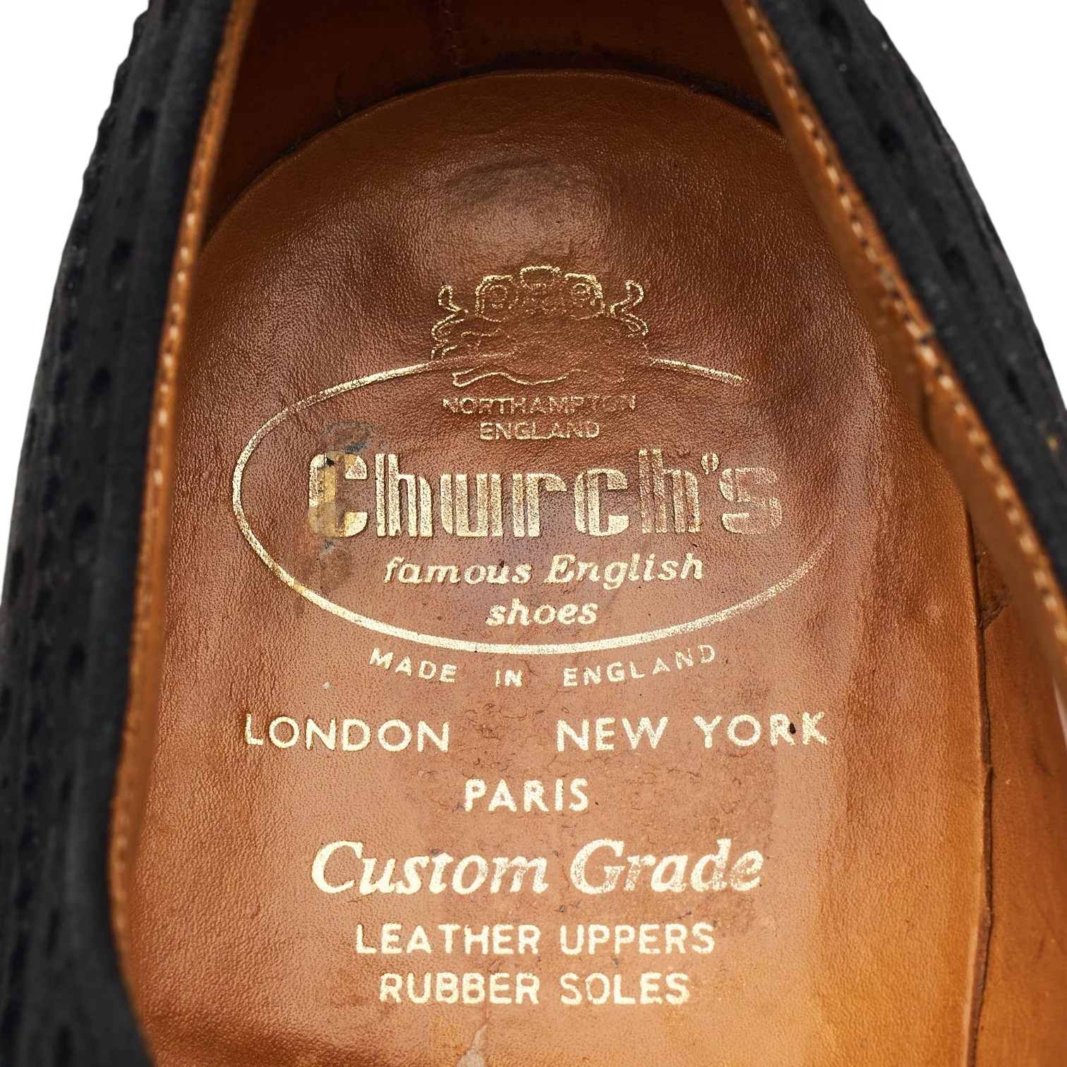 'Fairfield' Black Suede Oxford Brogues UK 9 F - Image 8