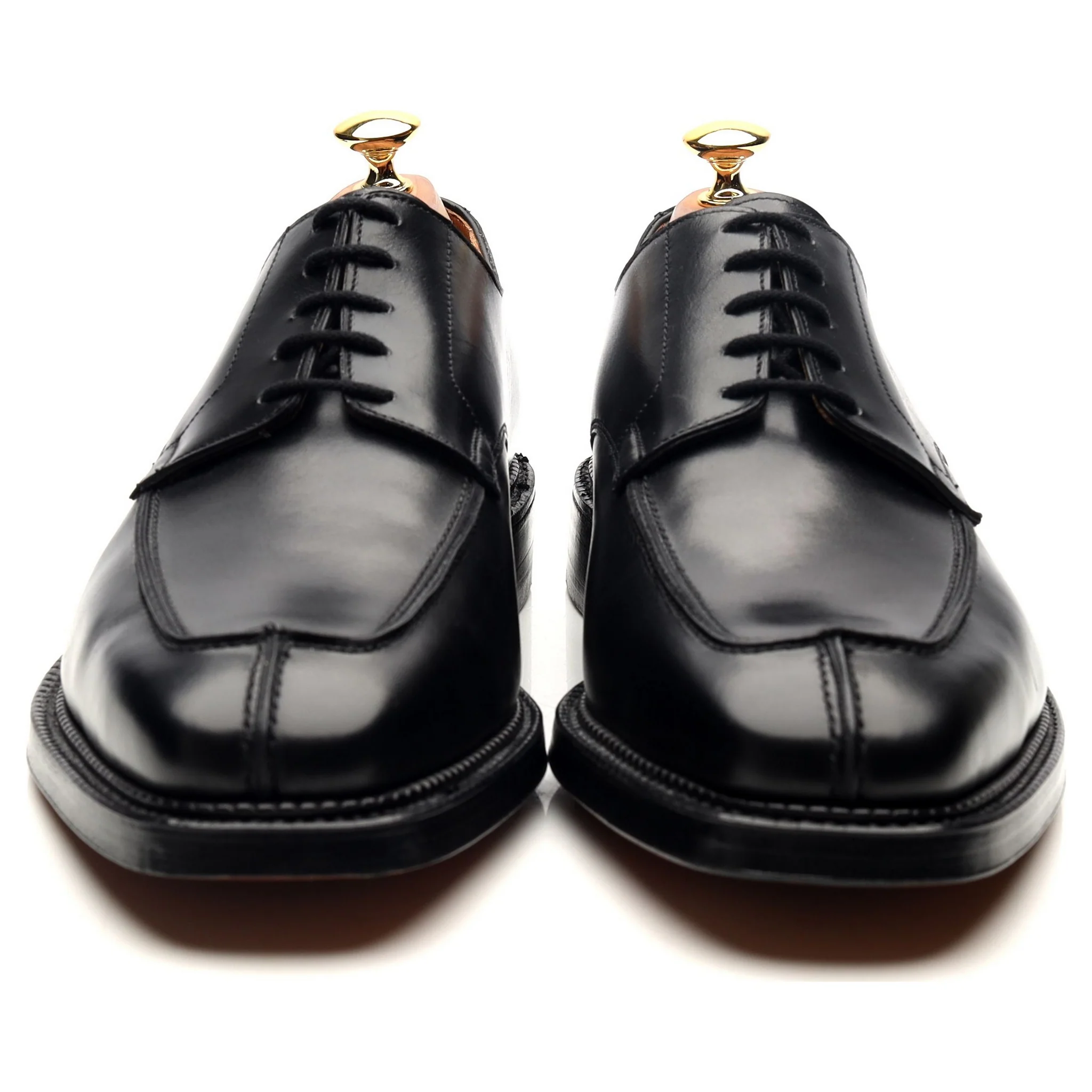 'Falmouth' Black Leather Derby Split Toe UK 10.5 E - Image 8