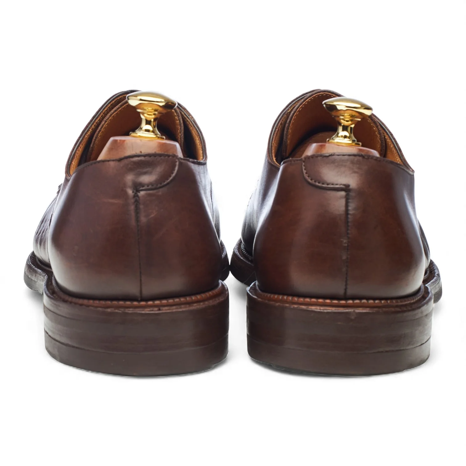 'Falmouth' Brown Leather Split Toe Derby UK 10 E - Image 4