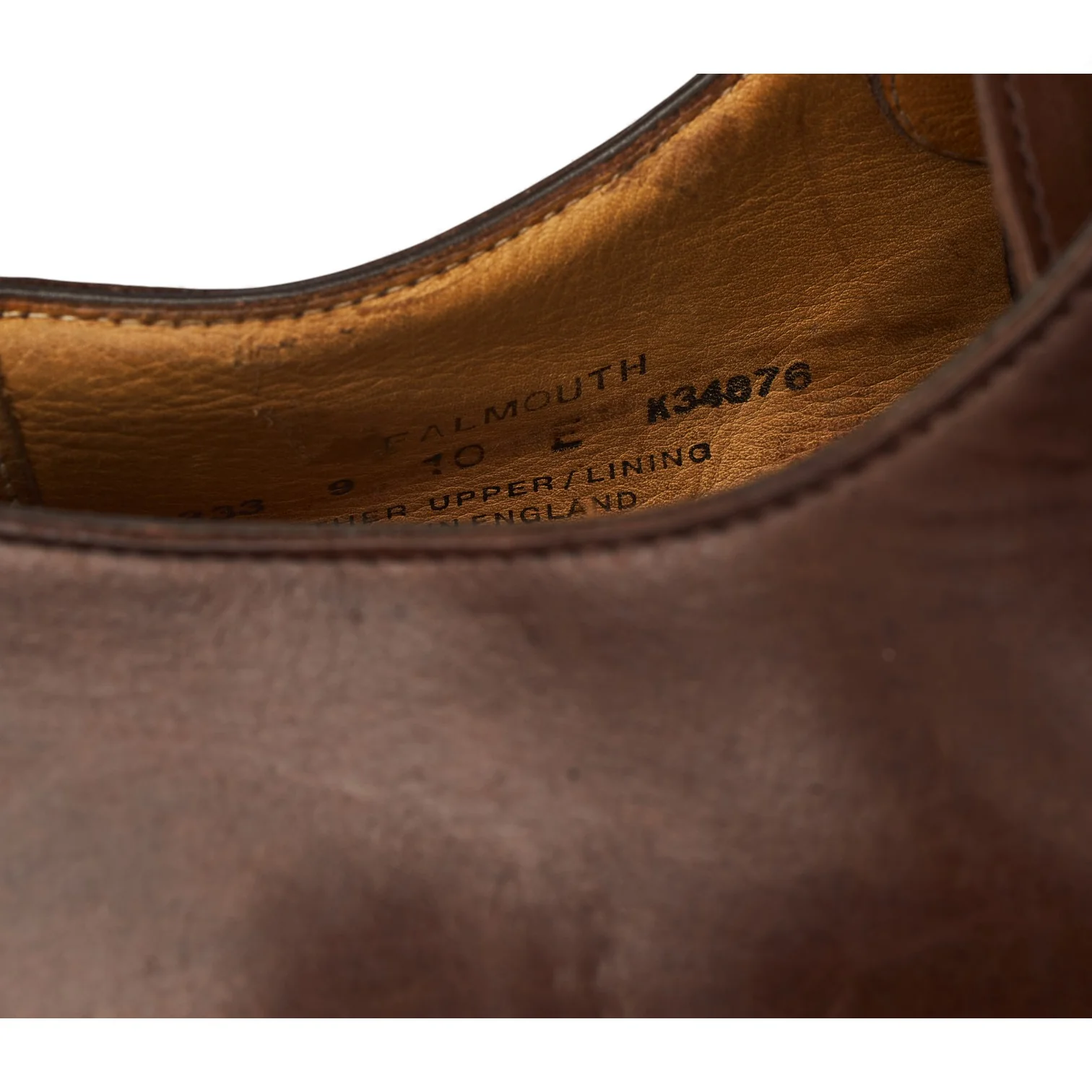 'Falmouth' Brown Leather Split Toe Derby UK 10 E - Image 7
