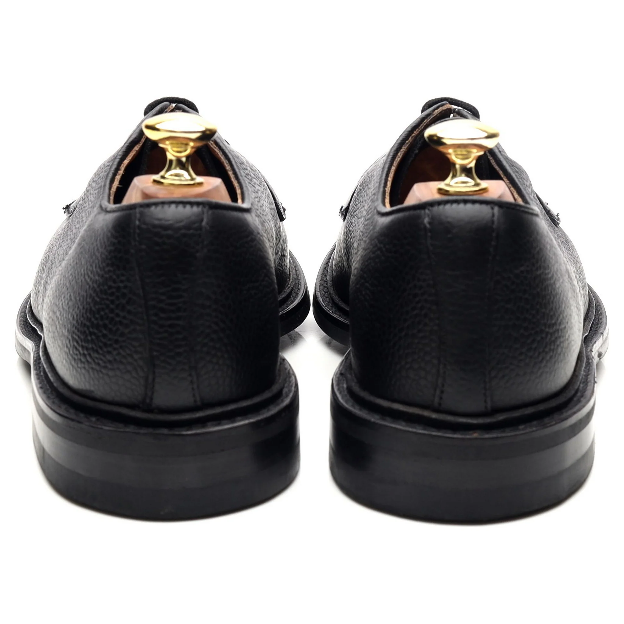 'Fenwick' Black Leather Derby UK 7 - Image 4