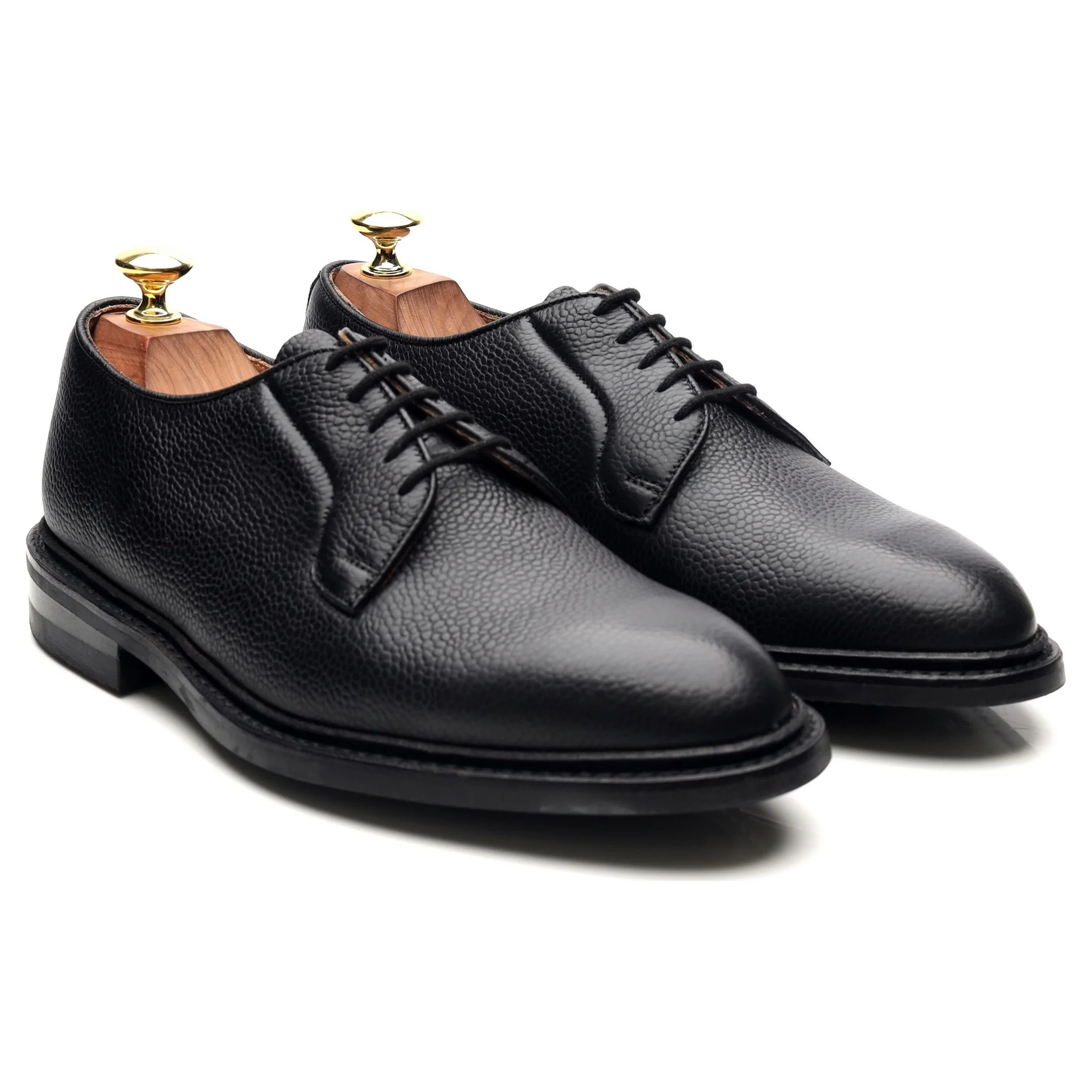 'Fenwick' Black Leather Derby UK 7 - Image 7