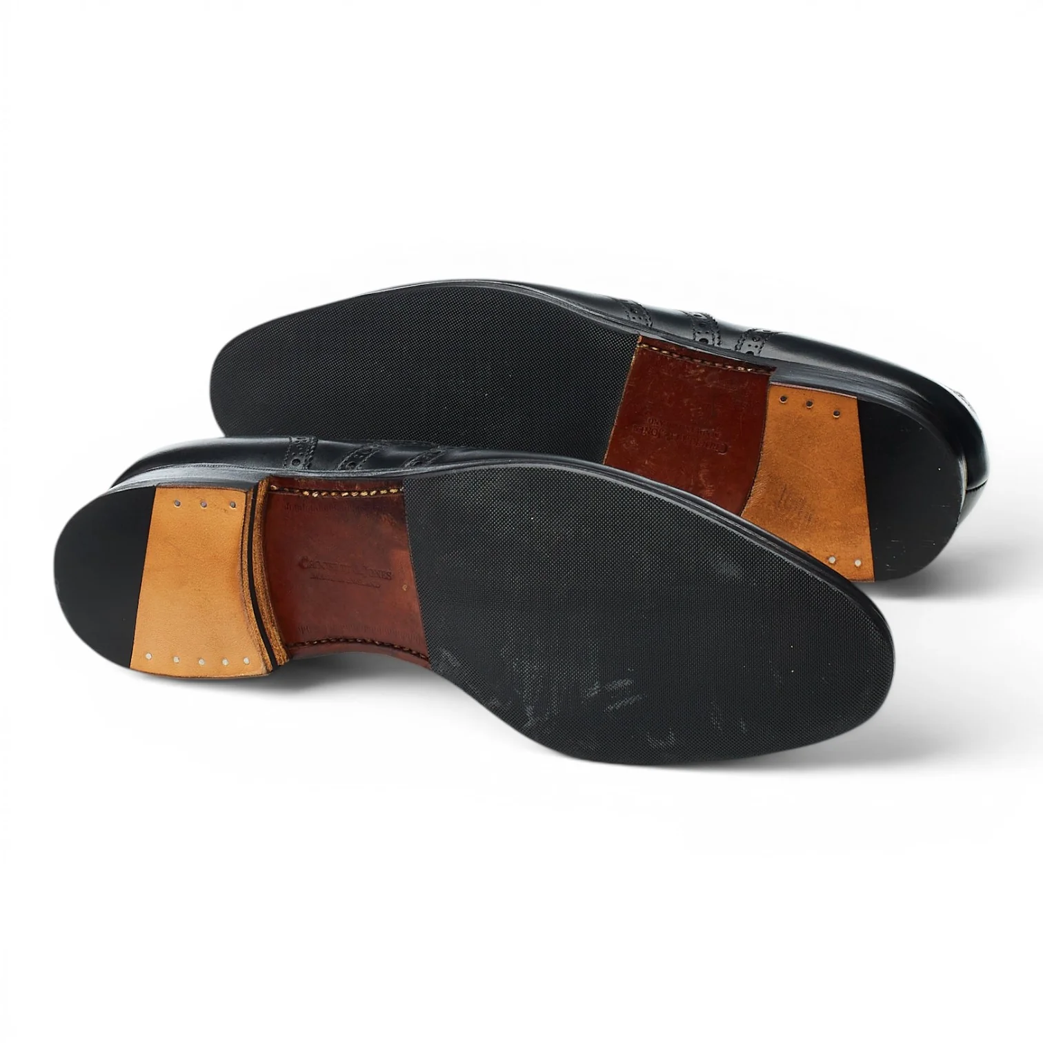 'Finsbury' Black Leather Oxford Brogues UK 8.5 E - Image 5