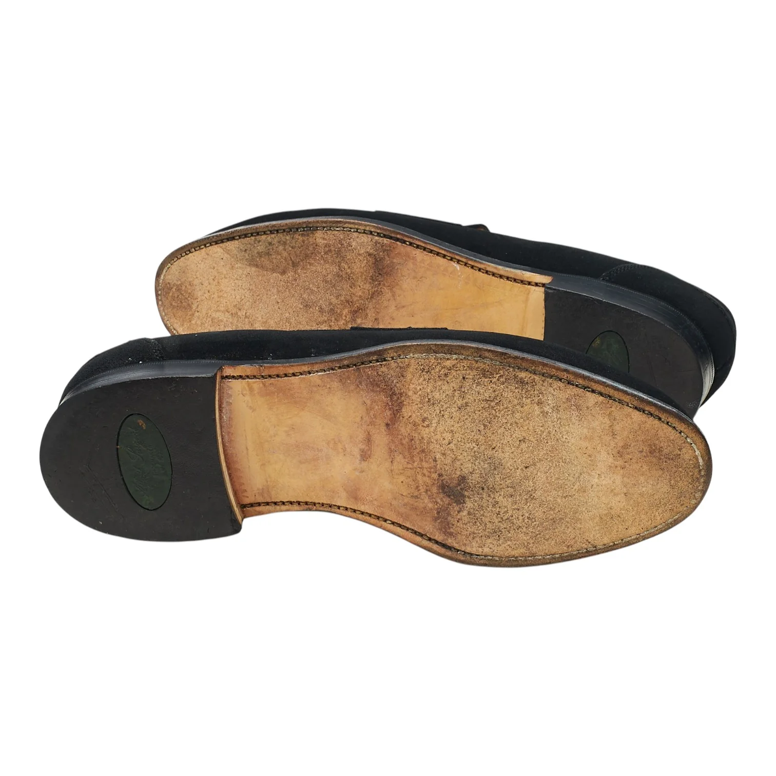 'Finsbury' Black Suede Loafers UK 8 EX - Image 5