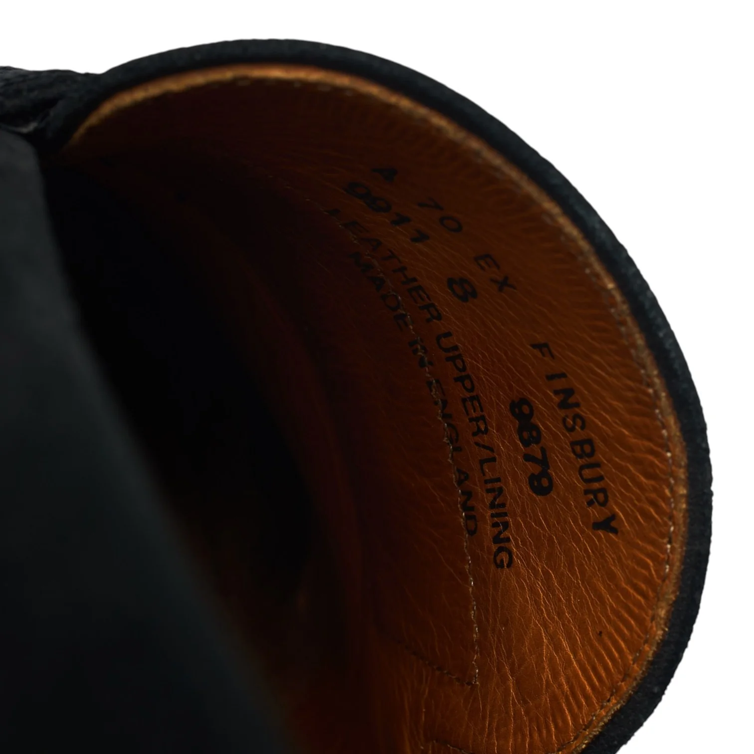 'Finsbury' Black Suede Loafers UK 8 EX - Image 7