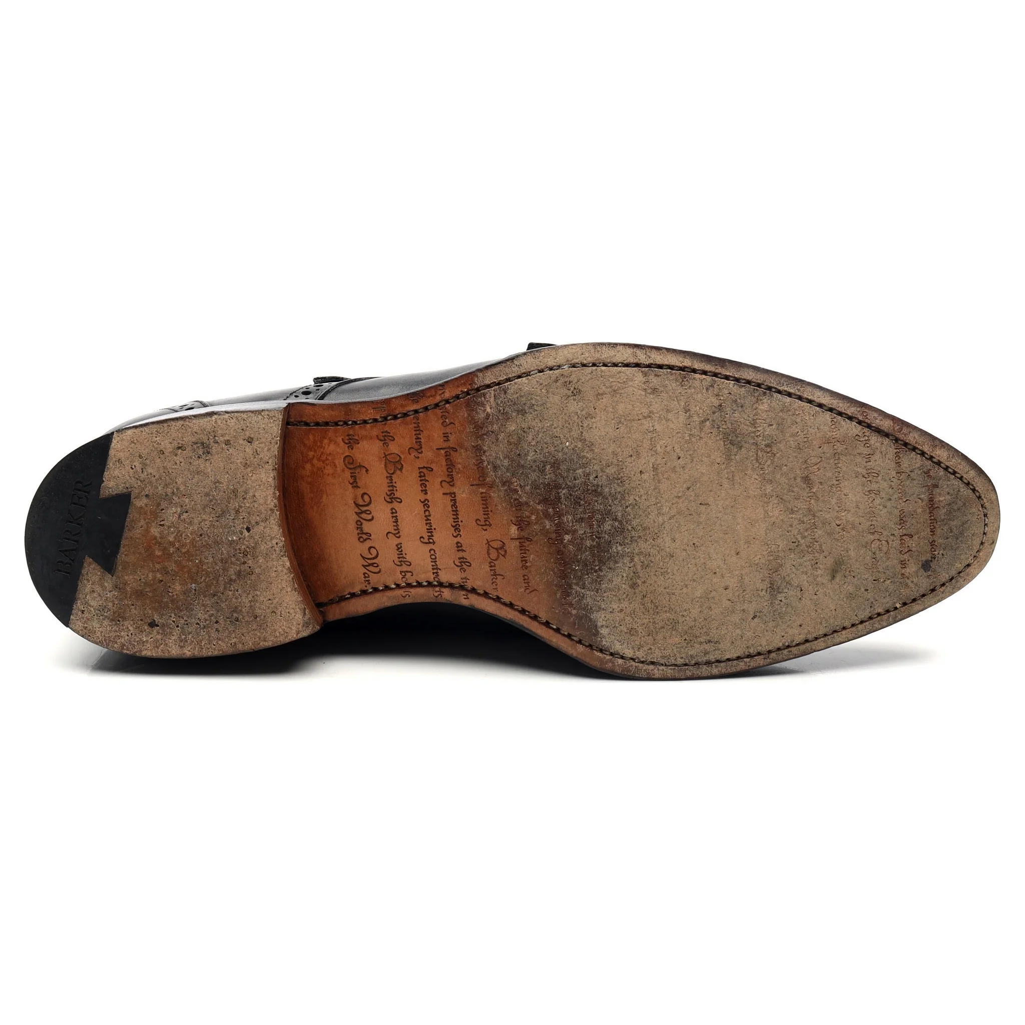 'Fleet' Black Leather Double Monk Strap UK 10.5 F - Image 11
