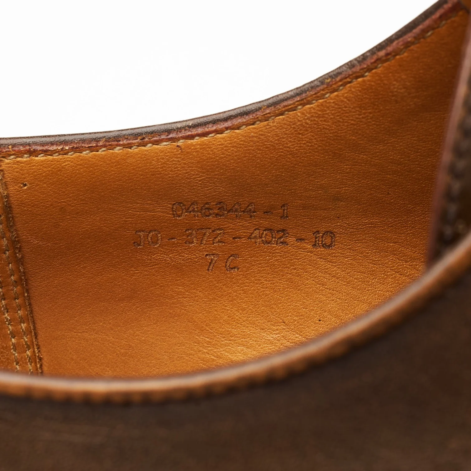 '402 Flore' Brown Leather Wholecut Oxford 7 C UK 7 - Image 8