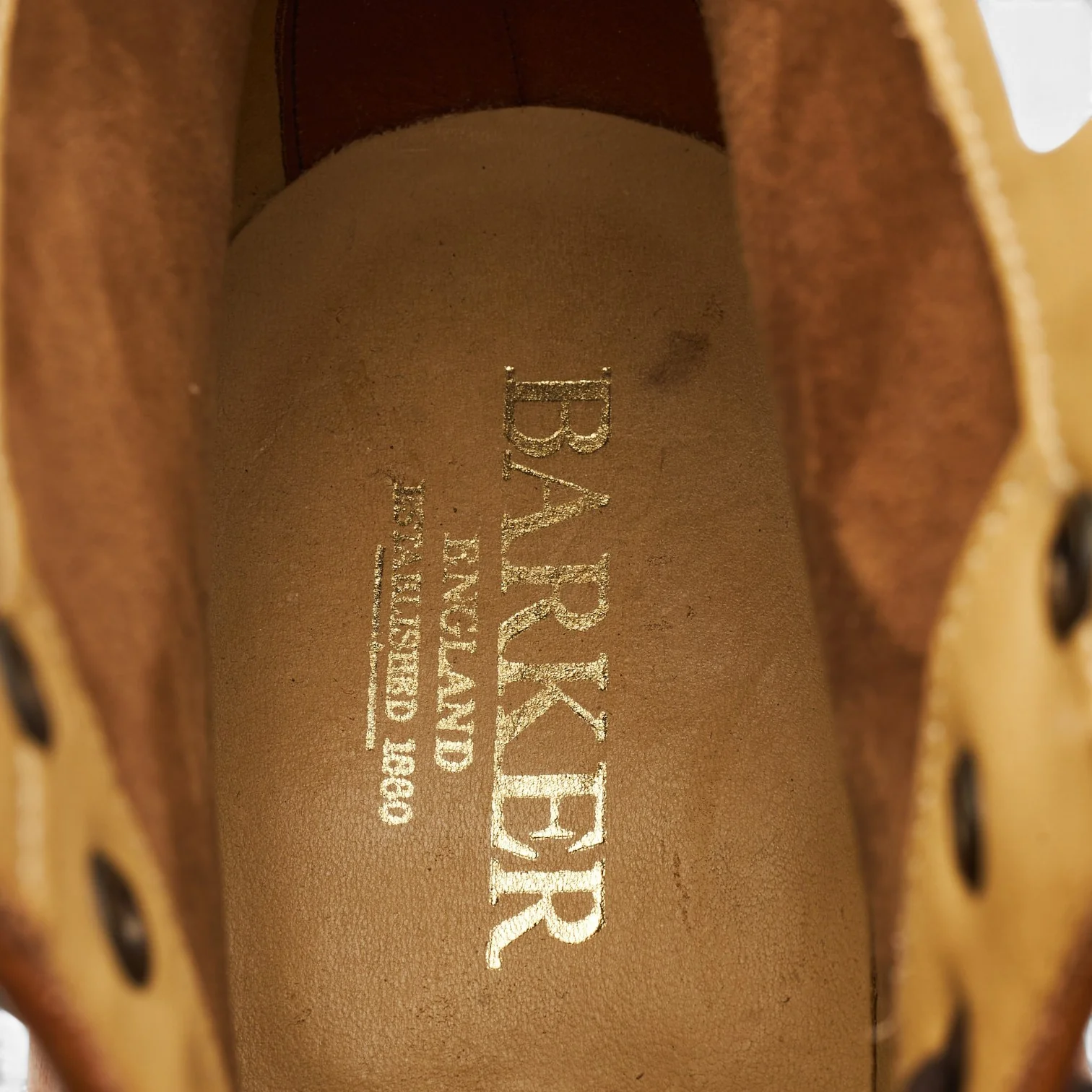 'Foley' Tan Brown Leather Brogue Boots UK 9 FX - Image 6