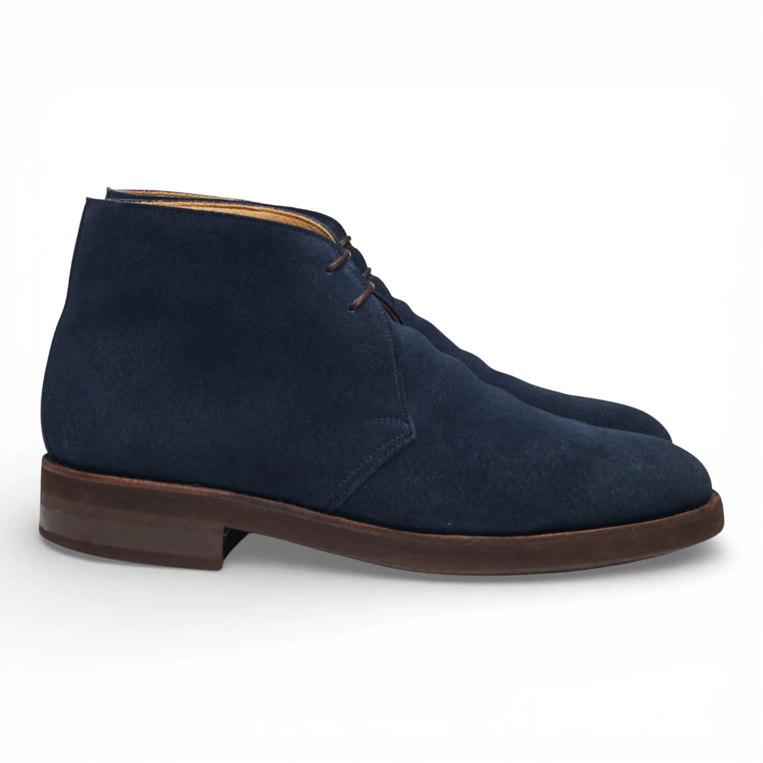 Foster & Son 'Studley' Navy Blue Suede Chukka Boots UK 7.5 E