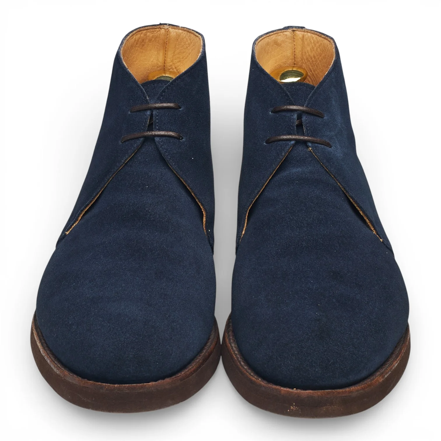 Foster & Son 'Studley' Navy Blue Suede Chukka Boots UK 7.5 E - Image 2