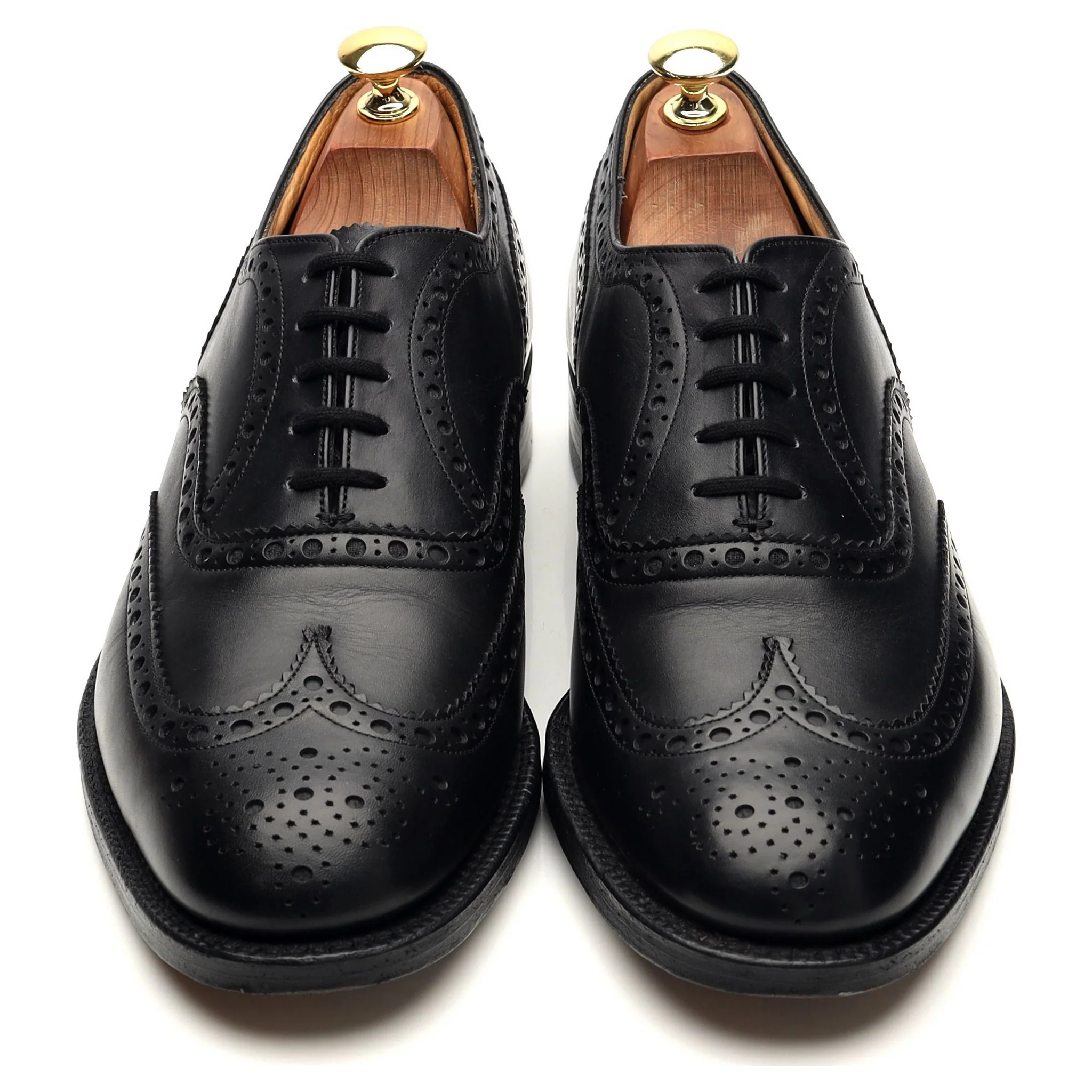 'Franklin' Black Leather Brogues UK 8.5 G - Image 2