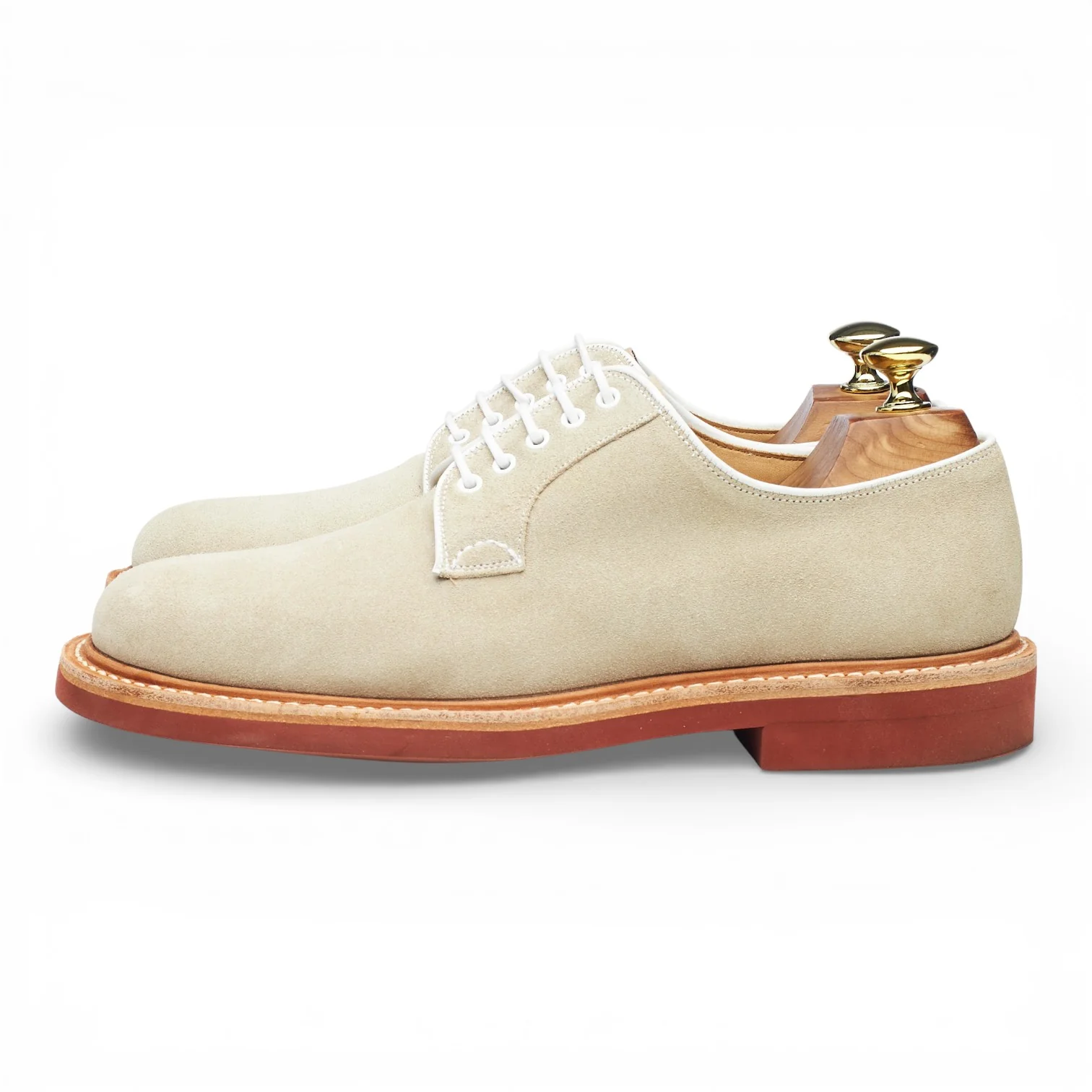 'Fulbeck' Beige Suede Derby UK 6 G - Image 3