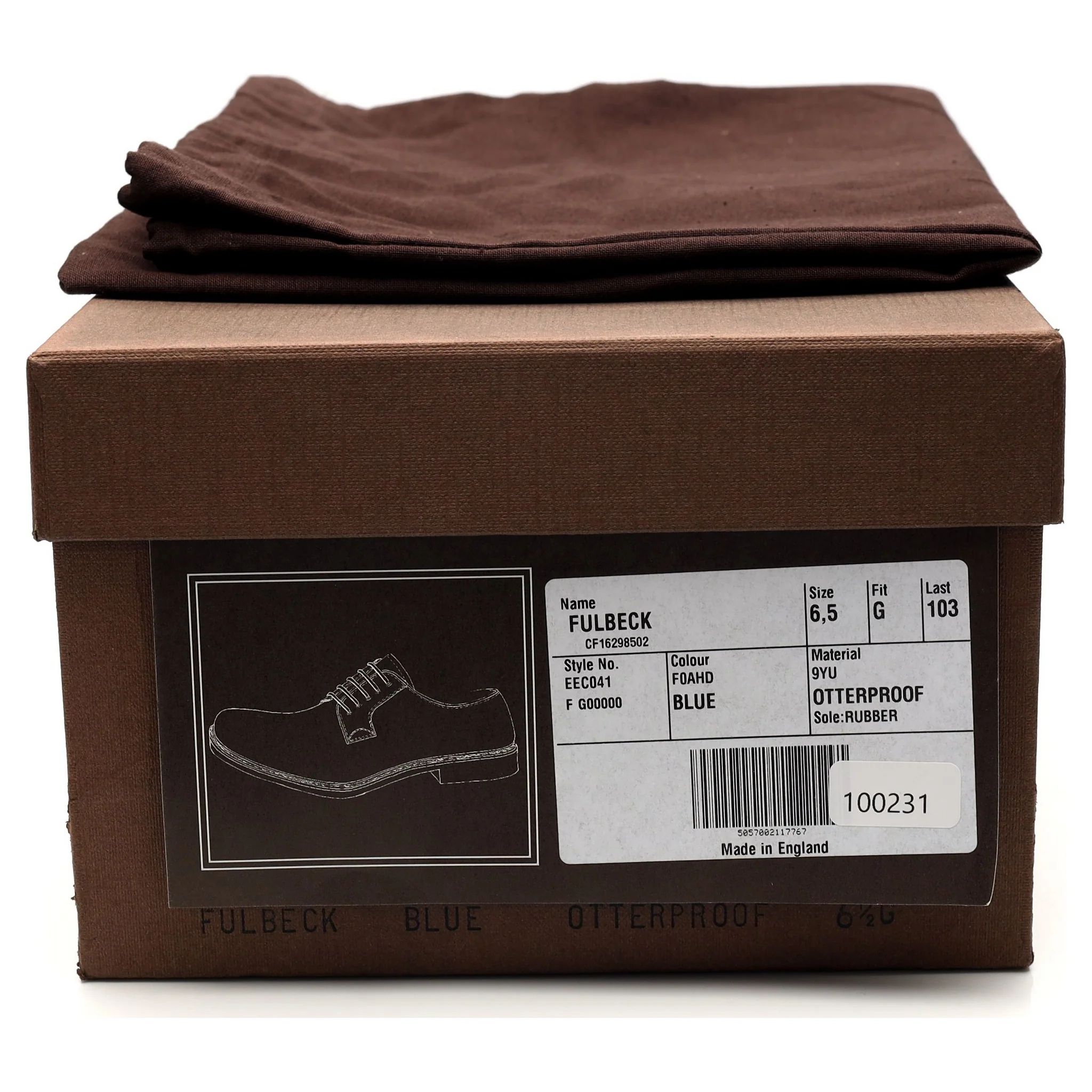 'Fulbeck' Blue Suede Derby UK 6.5 G - Image 8