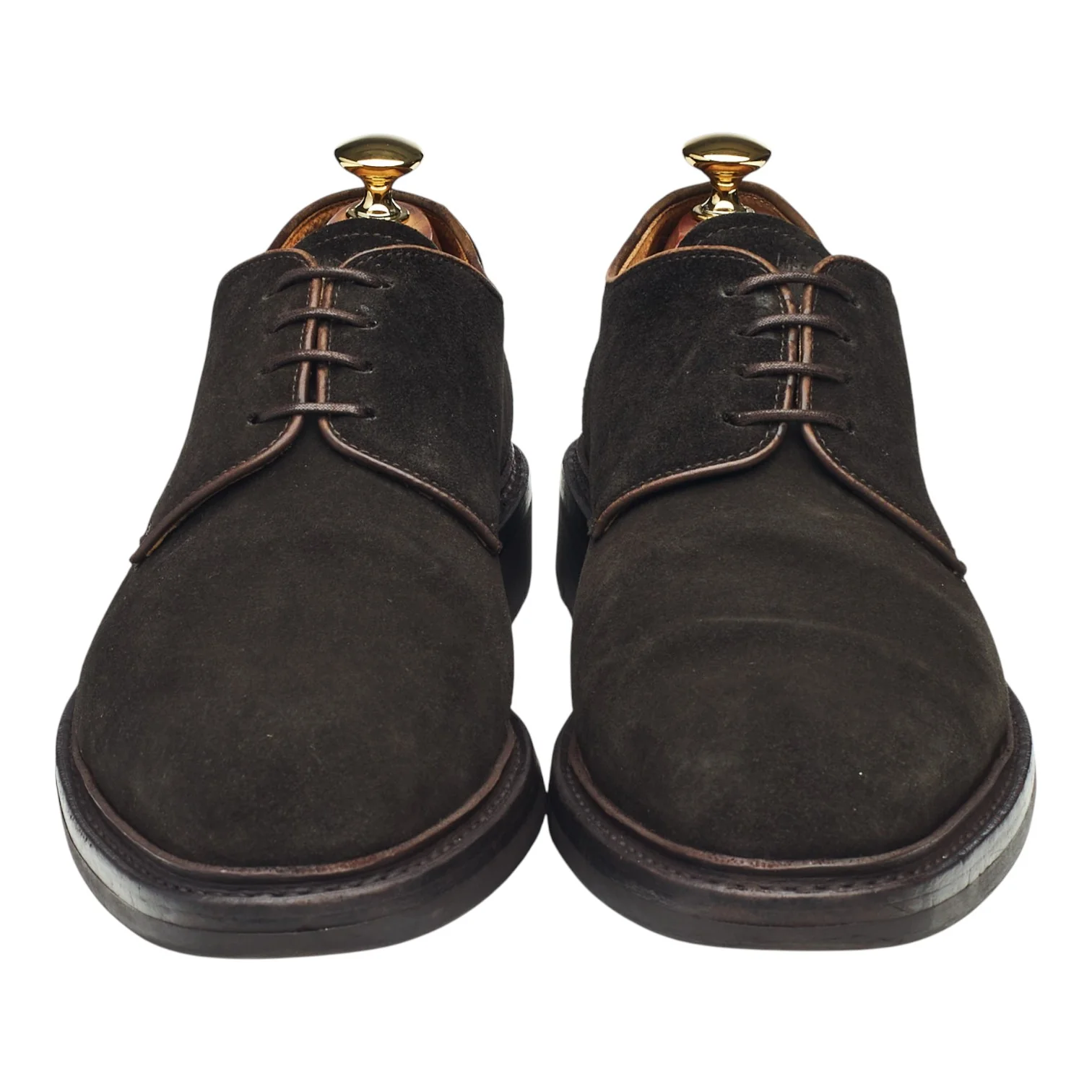'Fustet' Dark Brown Suede Derby UK 8.5 - Image 2