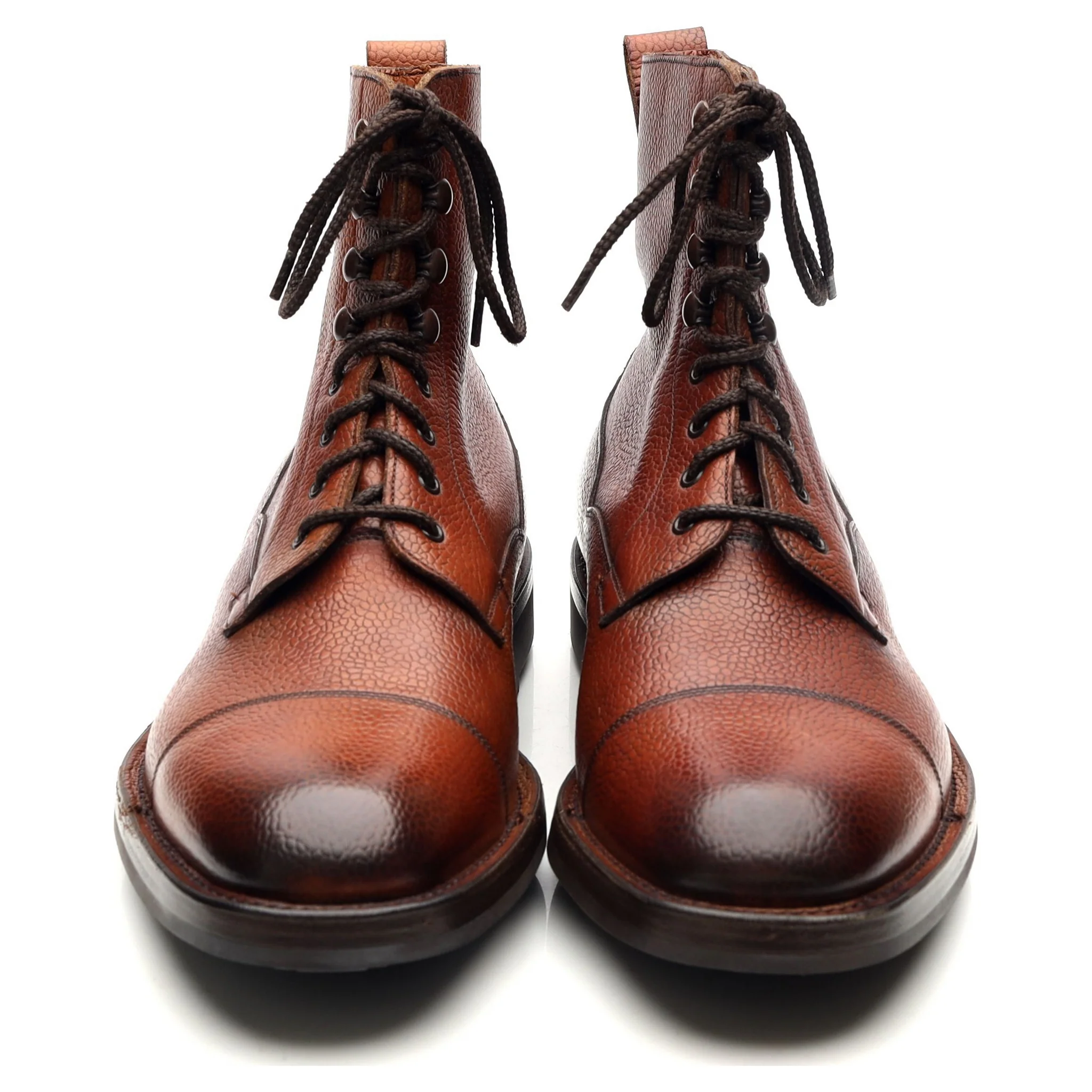 'Galway' Brown Leather Derby Boots UK 6.5 E - Image 9
