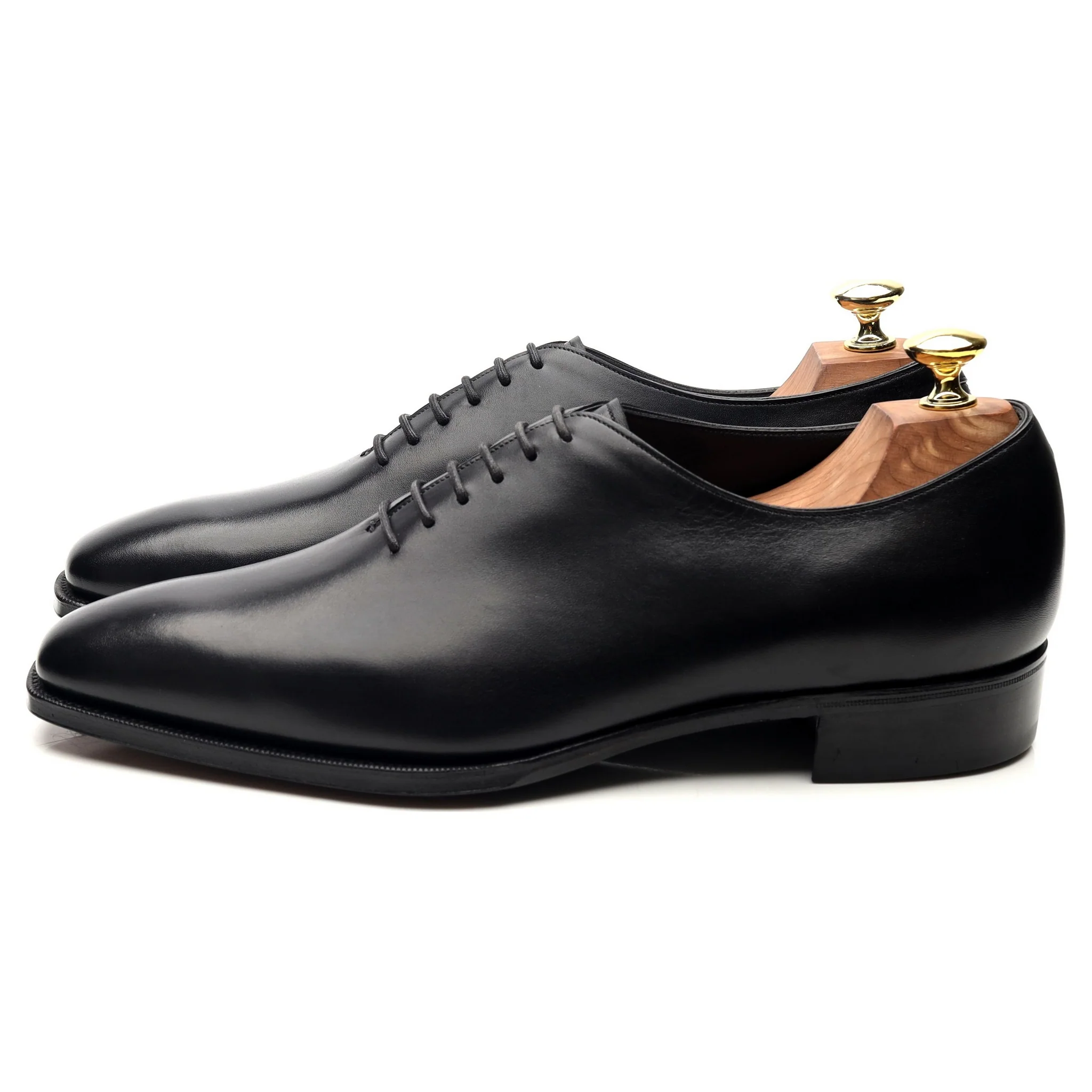 'Sinatra' Black Leather Whoelcut Oxford UK 8 E - Image 2