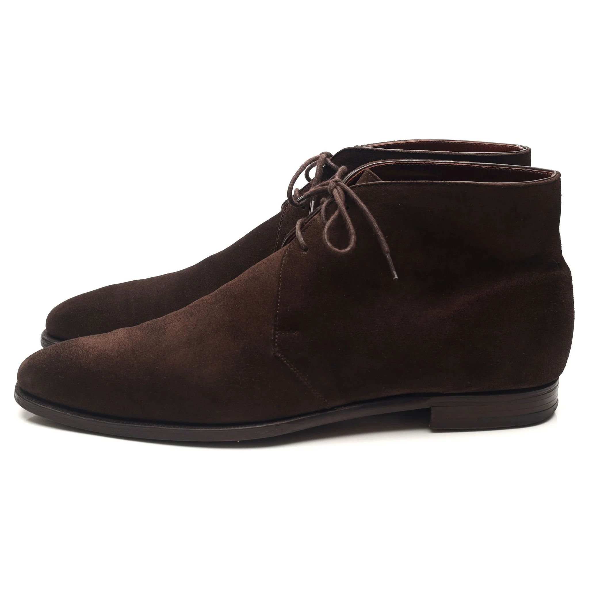 'Nathan' Dark Brown Suede Chukka Boots UK 9 E - Image 2