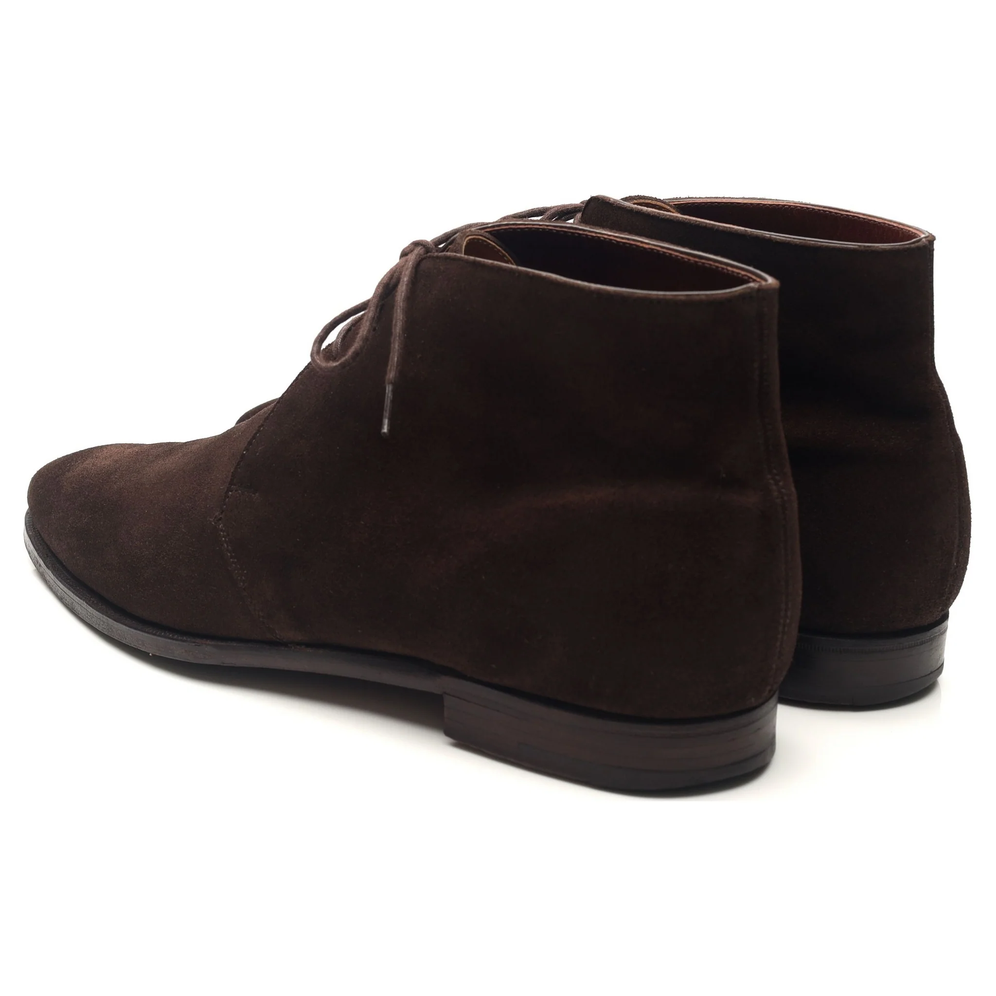 'Nathan' Dark Brown Suede Chukka Boots UK 9 E - Image 3