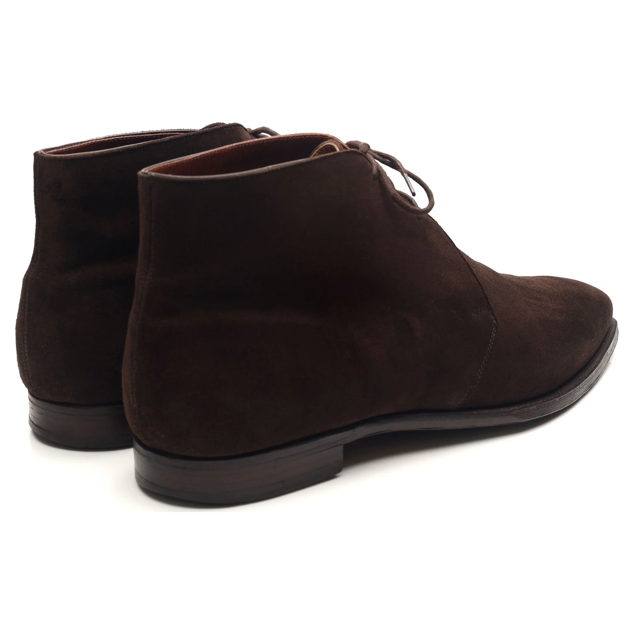 'Nathan' Dark Brown Suede Chukka Boots UK 9 E - Image 5