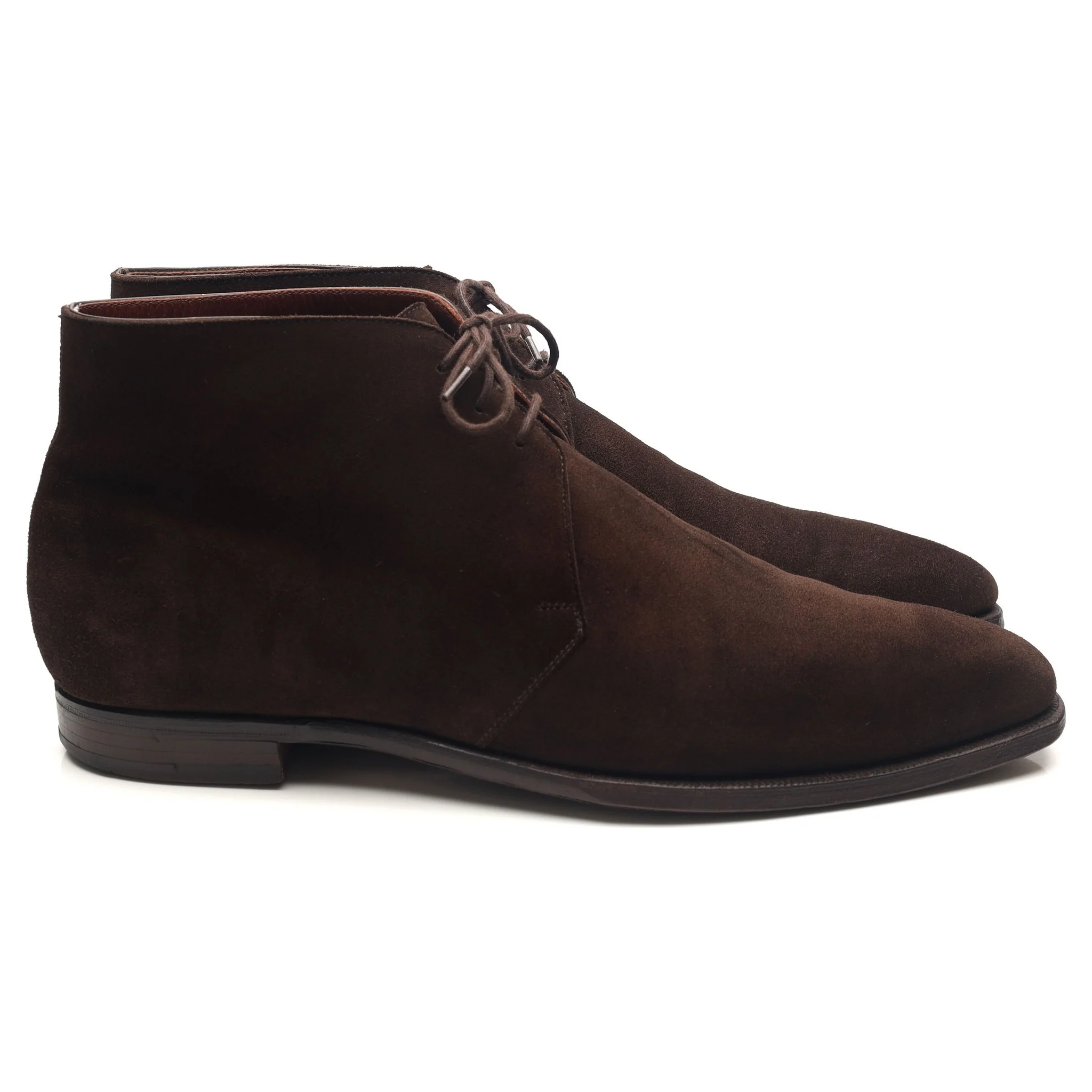 'Nathan' Dark Brown Suede Chukka Boots UK 9 E - Image 6