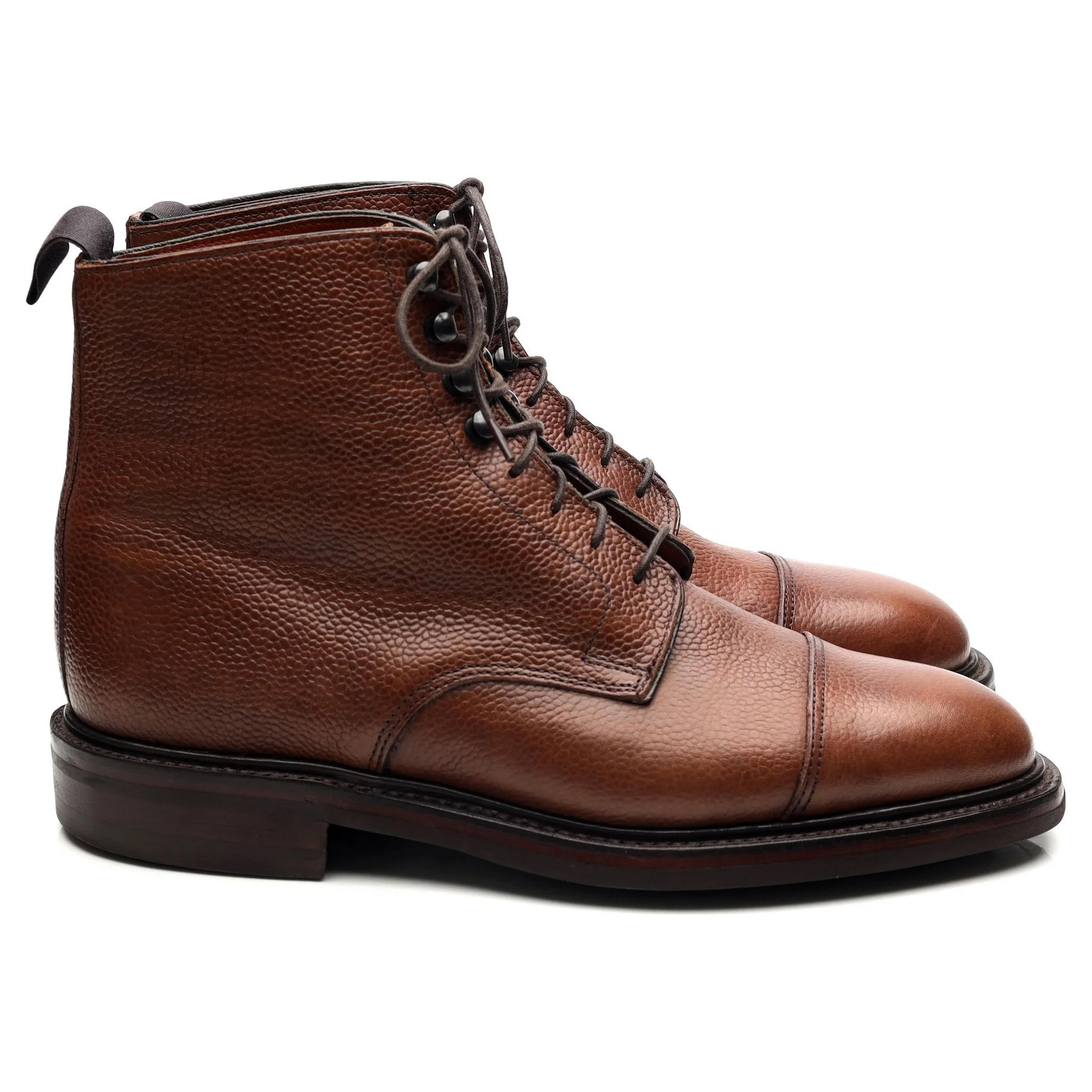 'Taron' Brown Leather Boots UK 6 E - Image 6