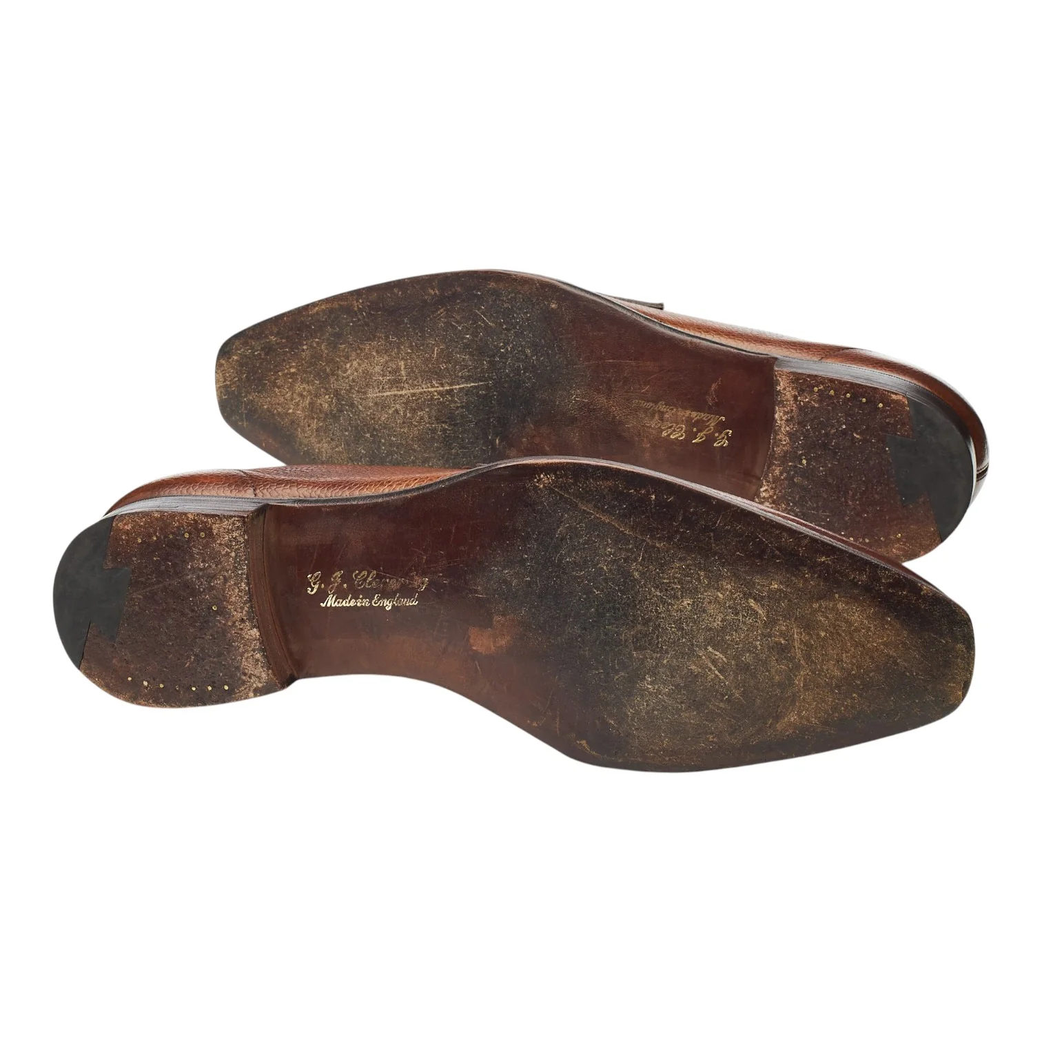 'George' Dark Brown Leather Loafers UK 10 E - Image 5