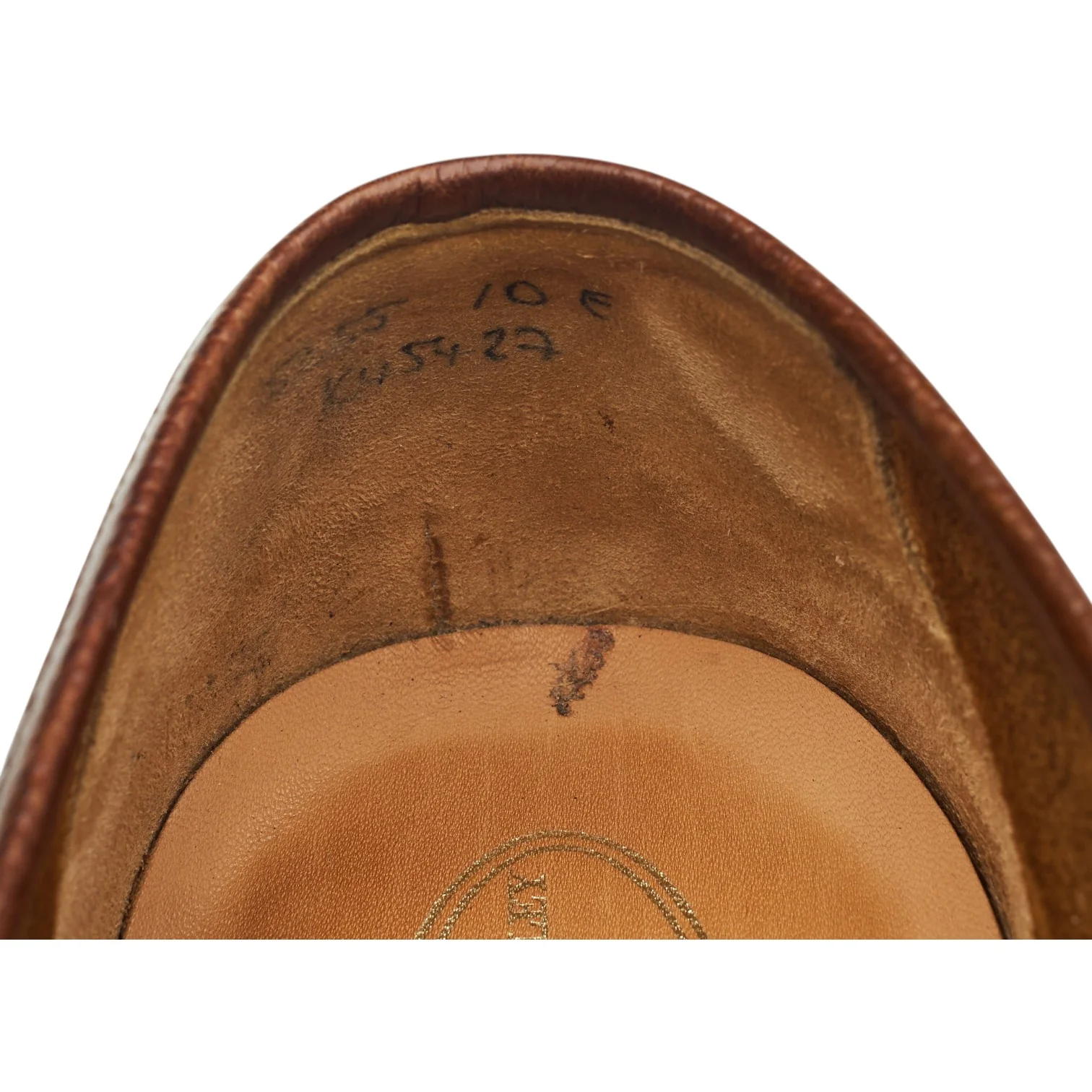 'George' Dark Brown Leather Loafers UK 10 E - Image 7