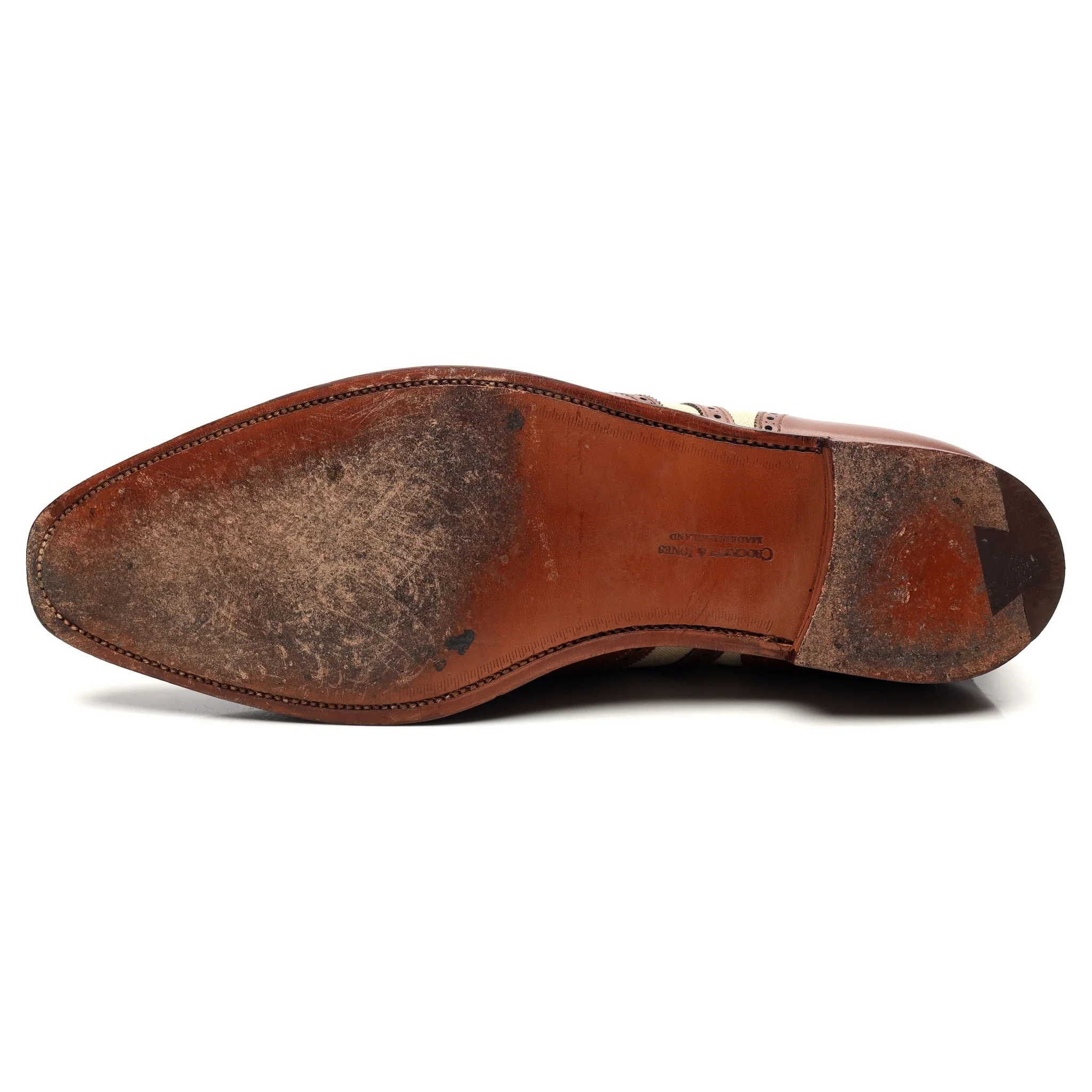 'Gerrard 3' Two Tone Brown Leather Brogues UK 11 E - Image 10
