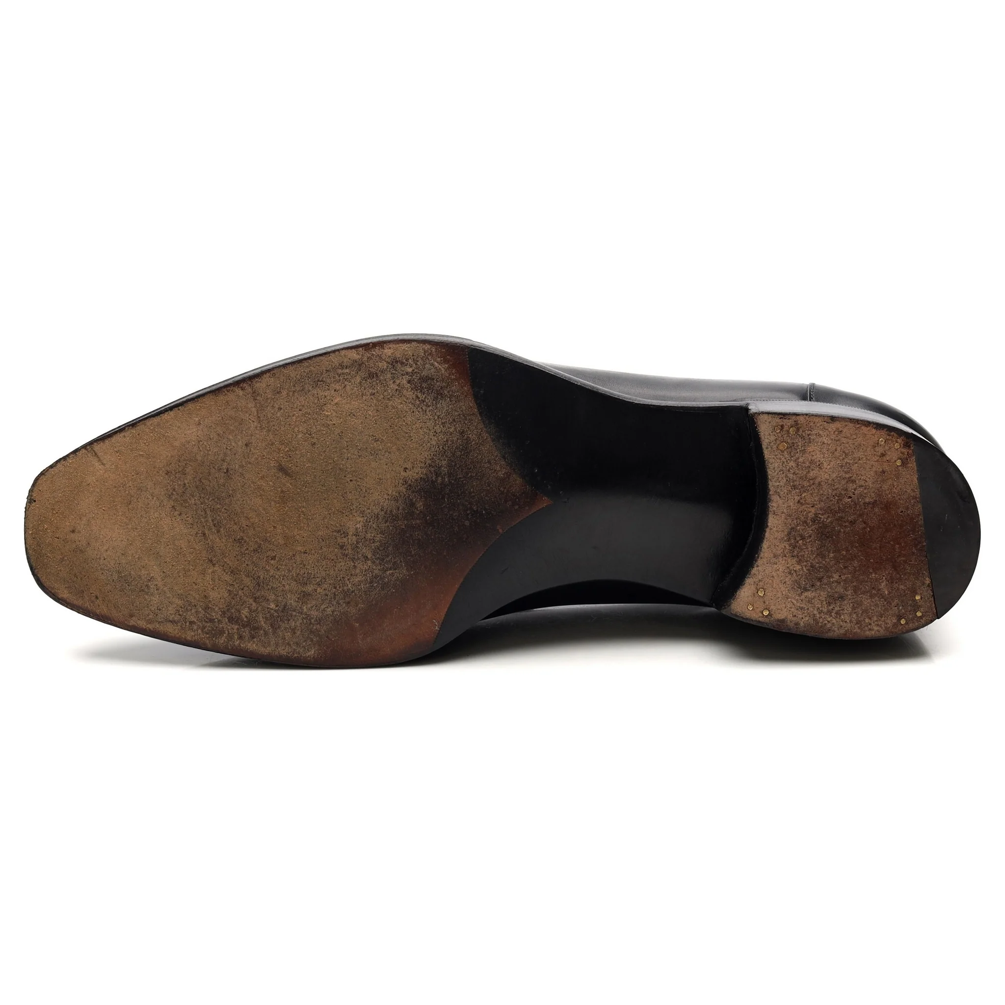 'Corniche' Black Leather Tassel Loafers UK 9.5 F - Image 10