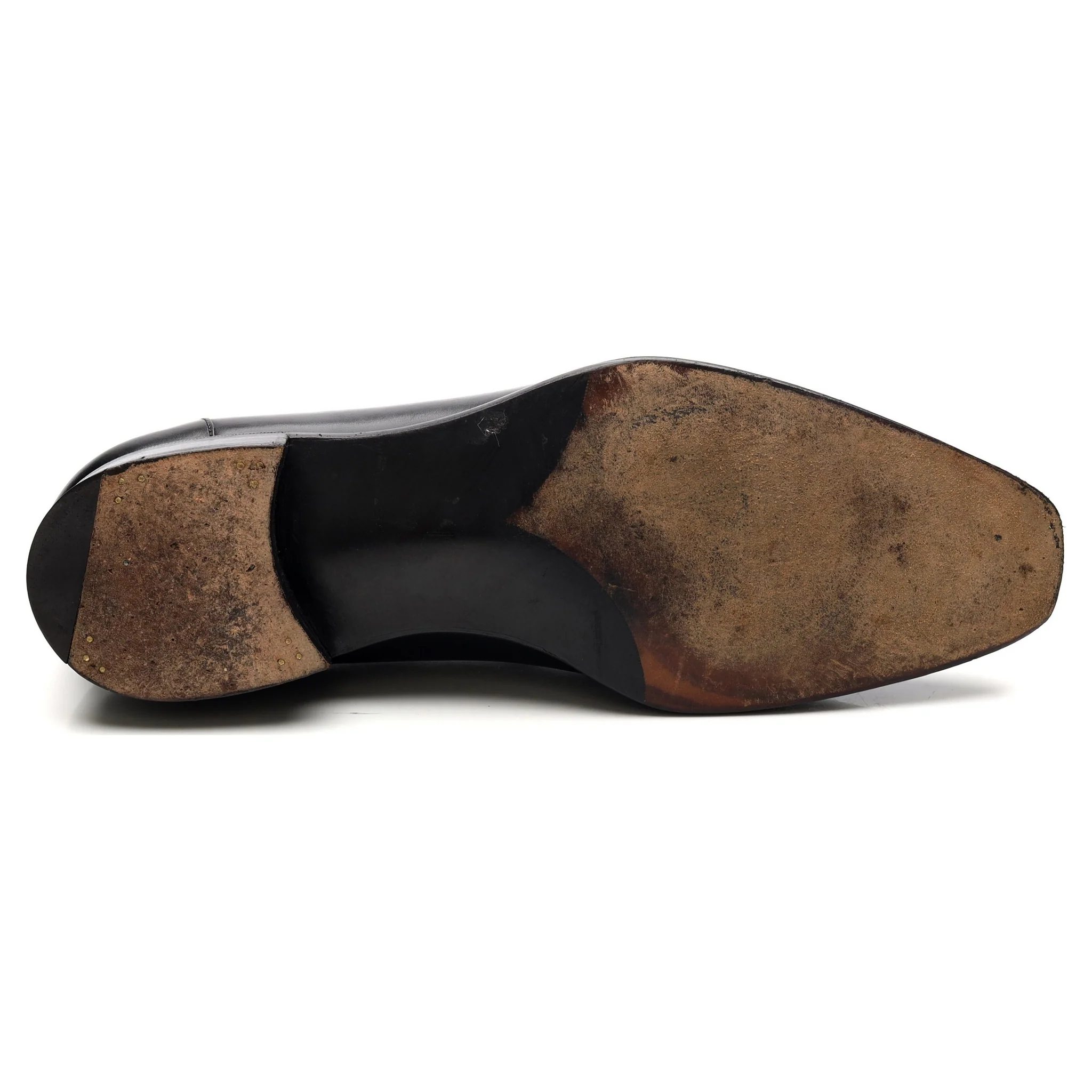 'Corniche' Black Leather Tassel Loafers UK 9.5 F - Image 11