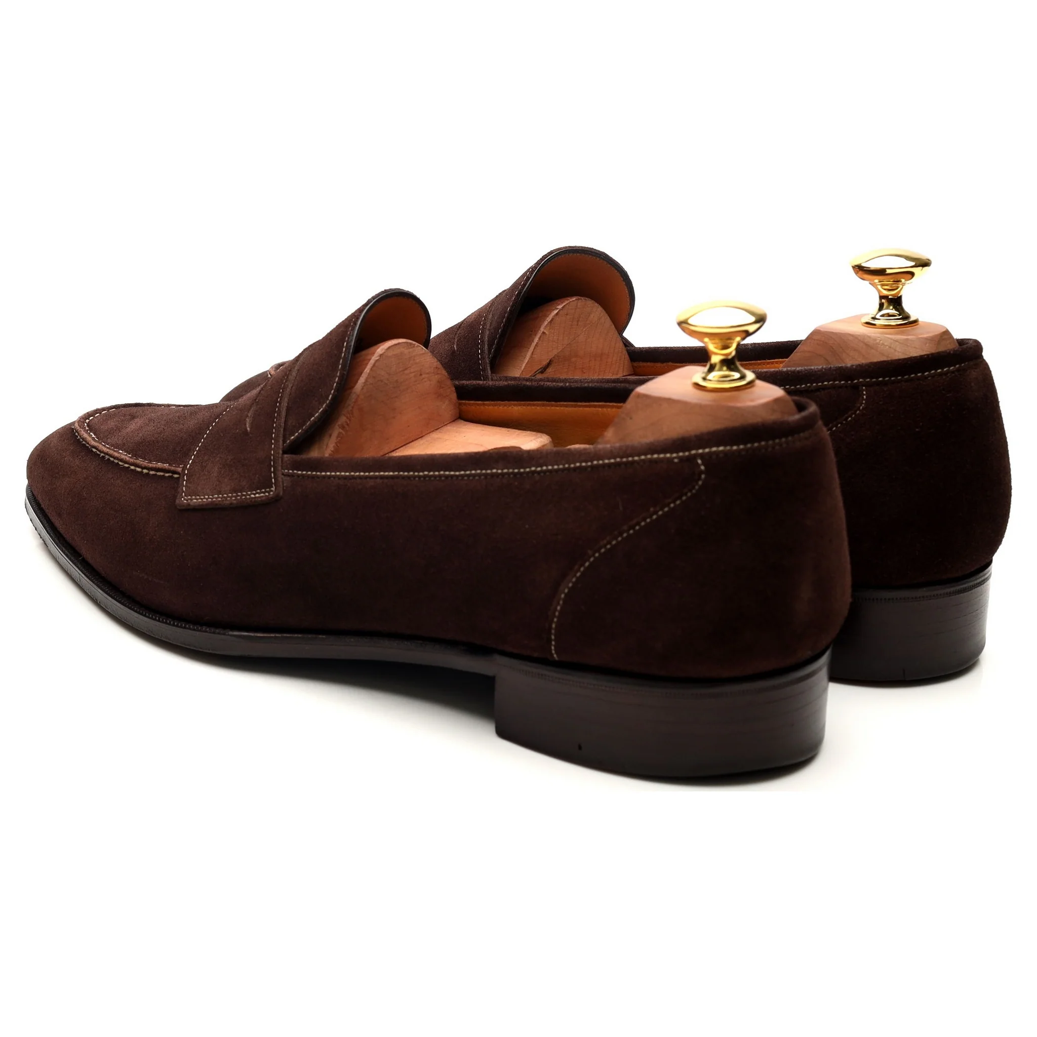 'Holkham' Dark Brown Suede Loafers UK 9.5 F - Image 3