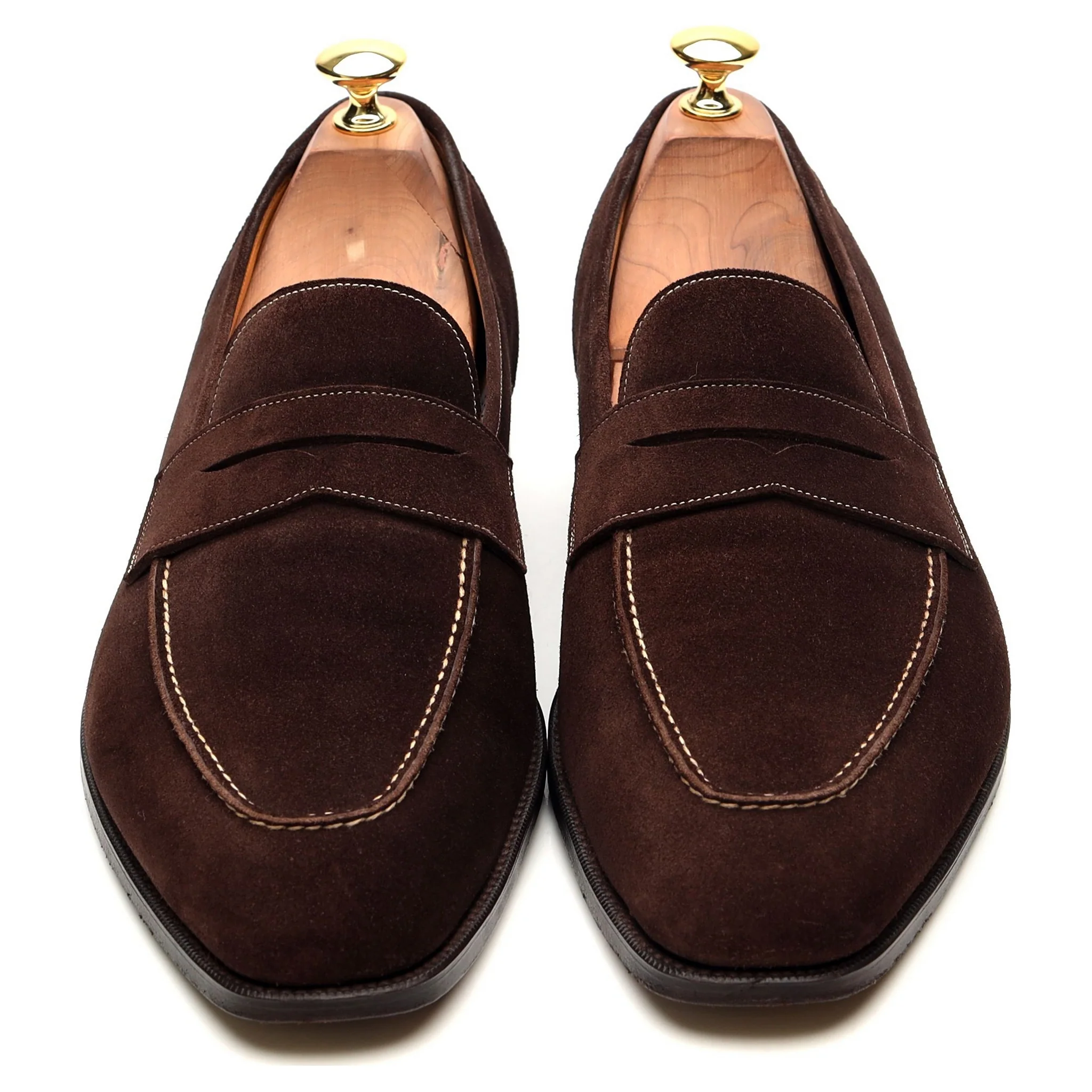 'Holkham' Dark Brown Suede Loafers UK 9.5 F - Image 9