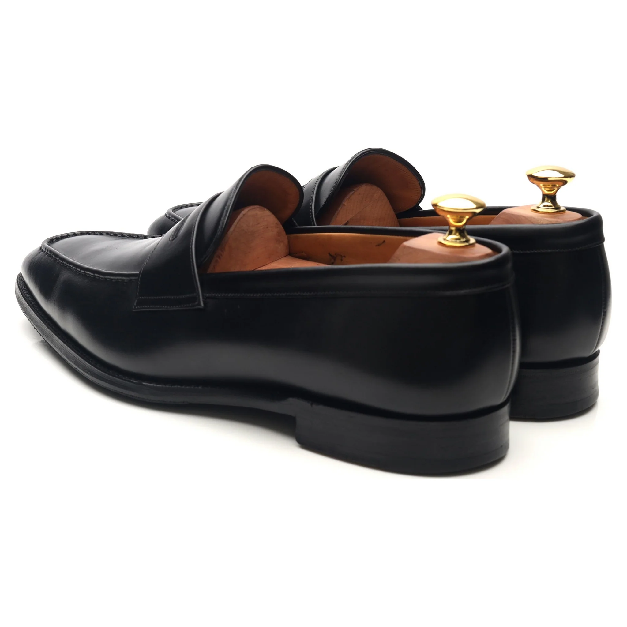 Gieves & Hawkes Black Leather Loafers UK 9.5 F - Image 3